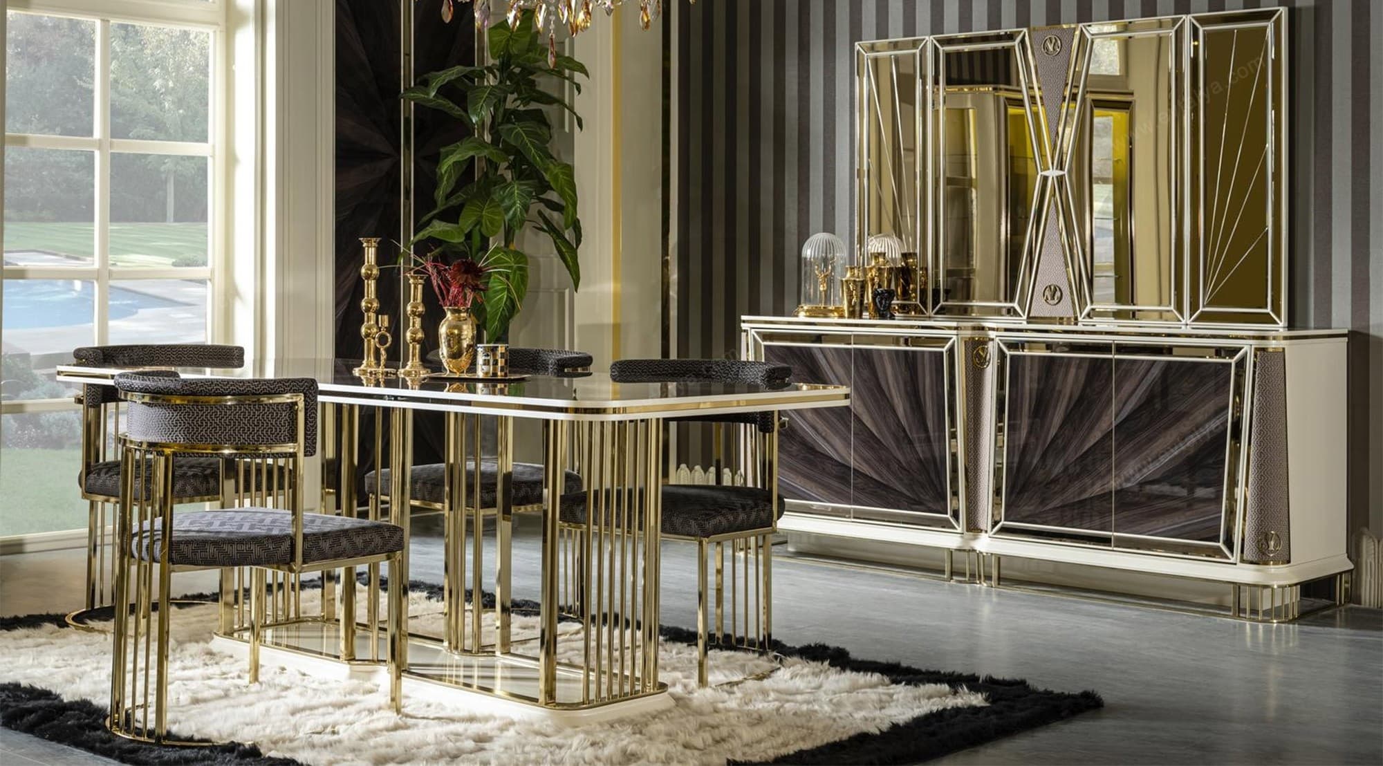 Bugatti Lüks Avangard Yemek Odası Takımı - Image 2