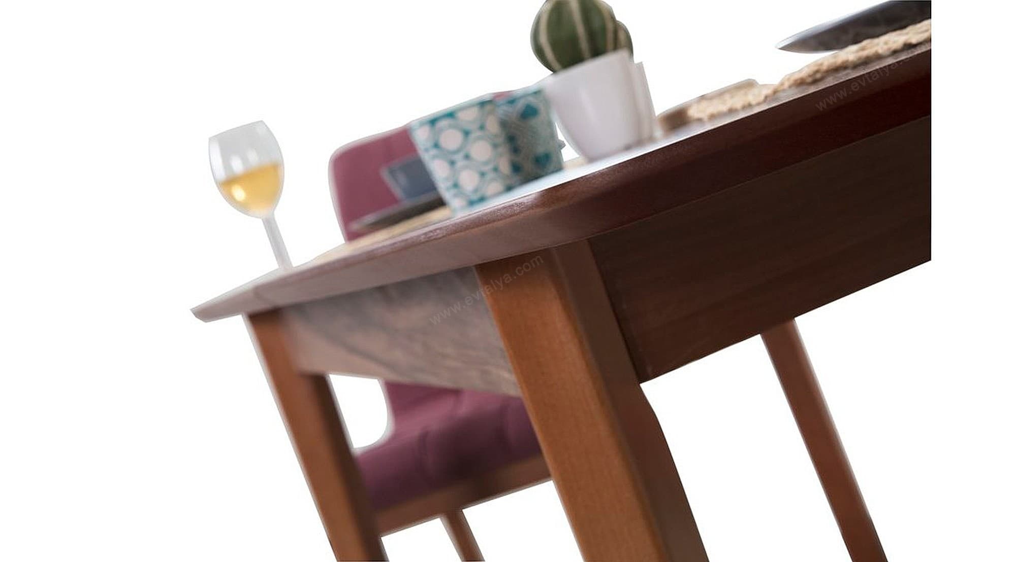 California Ahşap Masa Sandalye Takımı 4