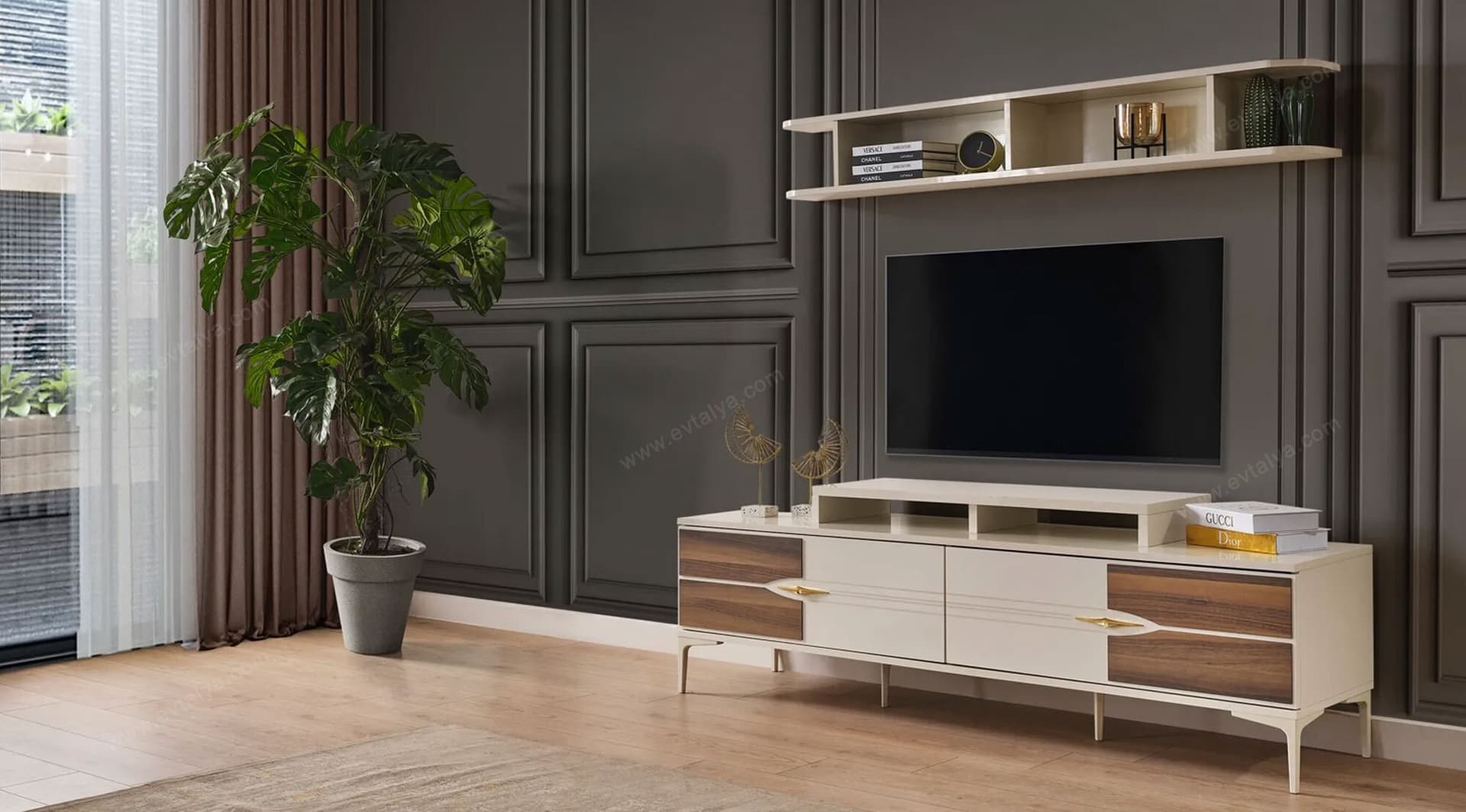 Cazibe Ekru Tv Ünitesi 2