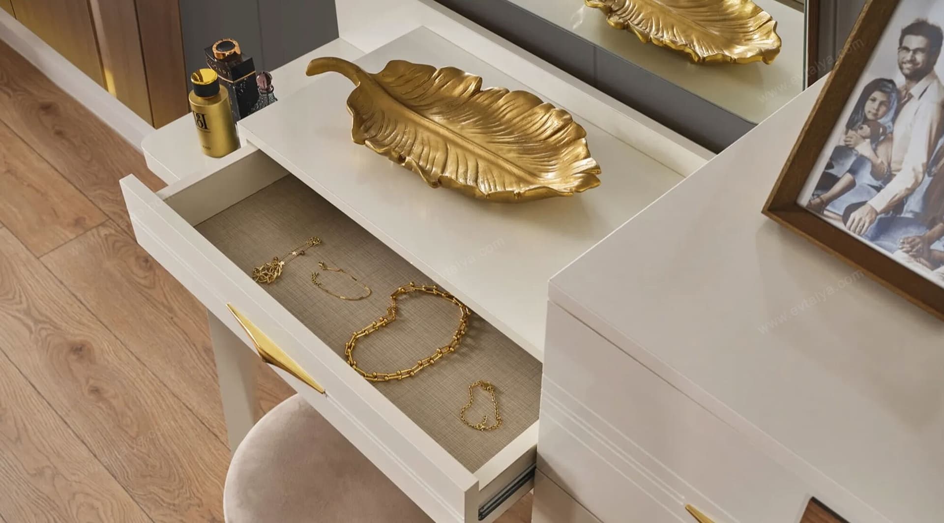 Cazibe Ekru Yatak Odası Takımı - Image 11