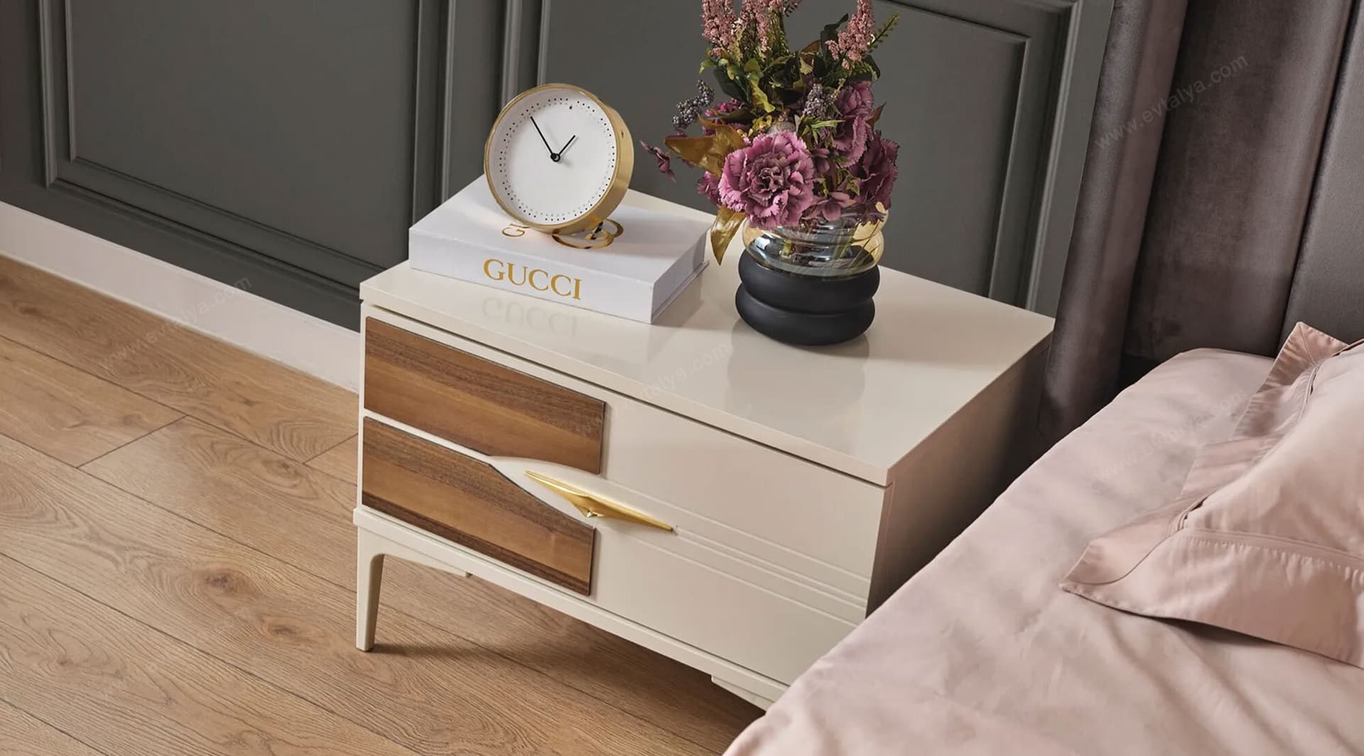 Cazibe Ekru Yatak Odası Takımı - Image 13