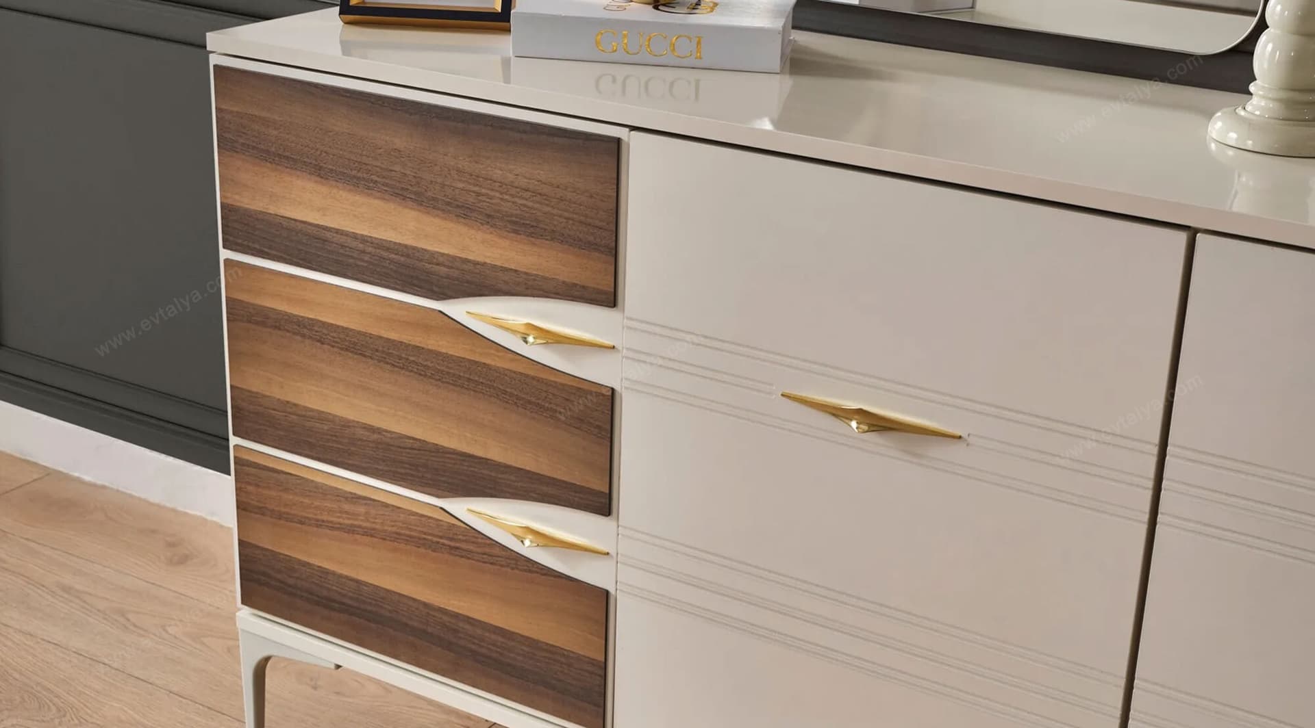 Cazibe Ekru Yemek Odası Takımı - Image 6