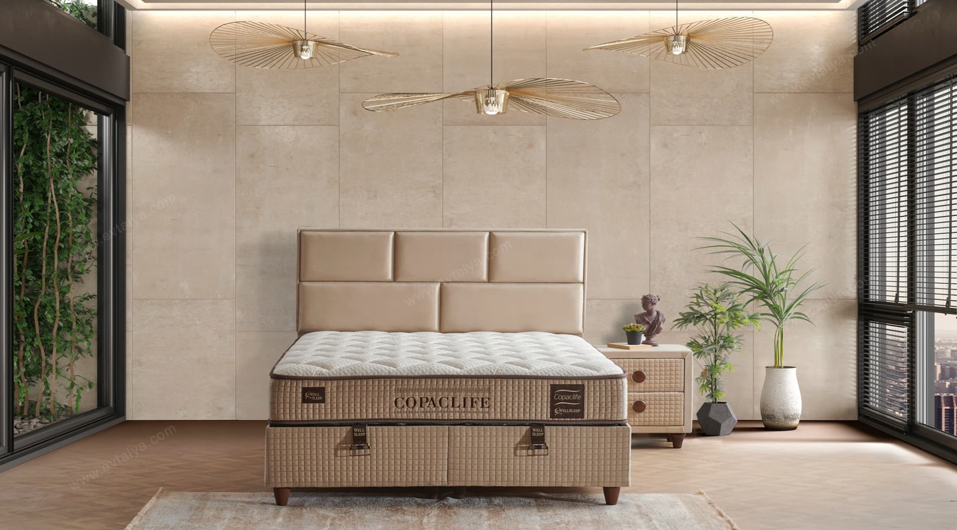 Copac Life 160x200 Baza Yatak Set - Image 2