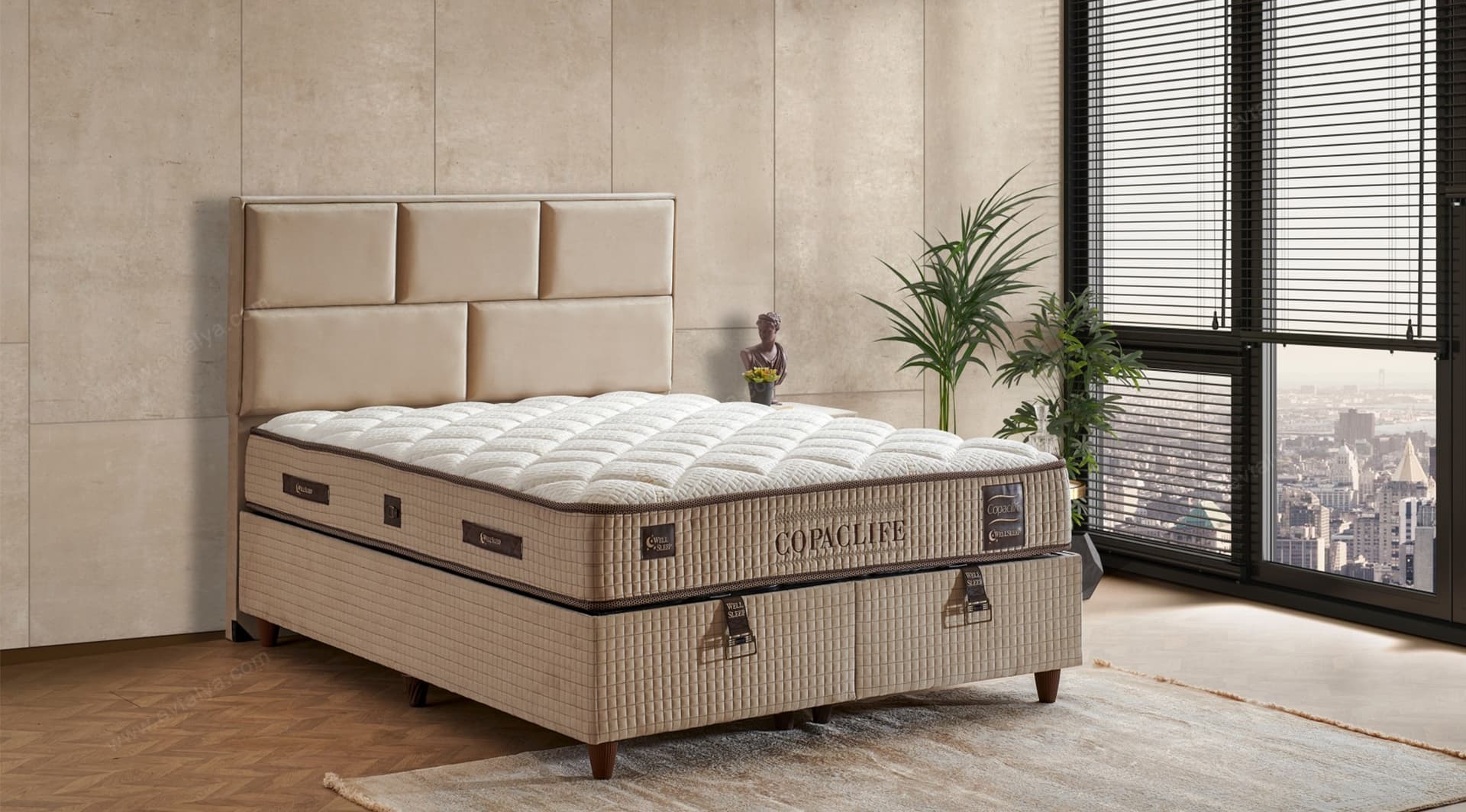 Copac Life 160x200 Baza Yatak Set - Image 1