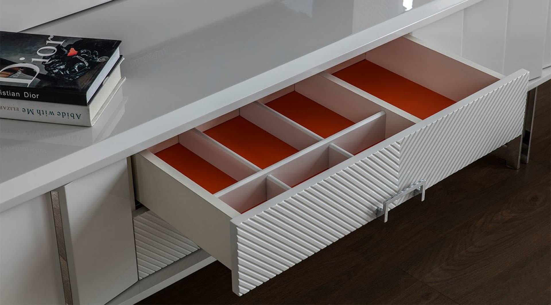 Dante Beyaz Modern Yemek Odası Takımı - Image 4