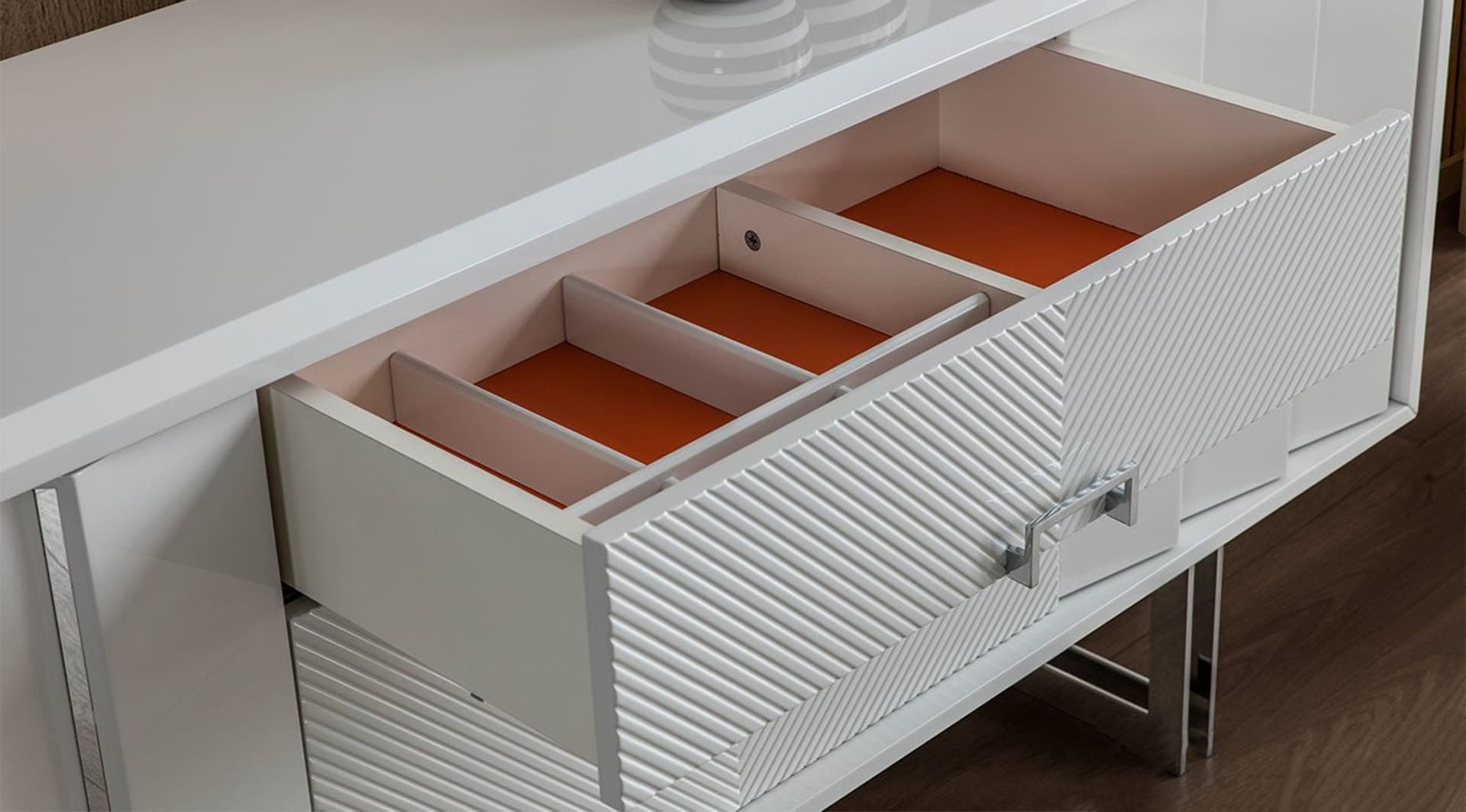 Dante Beyaz Modern Yemek Odası Takımı - Image 6