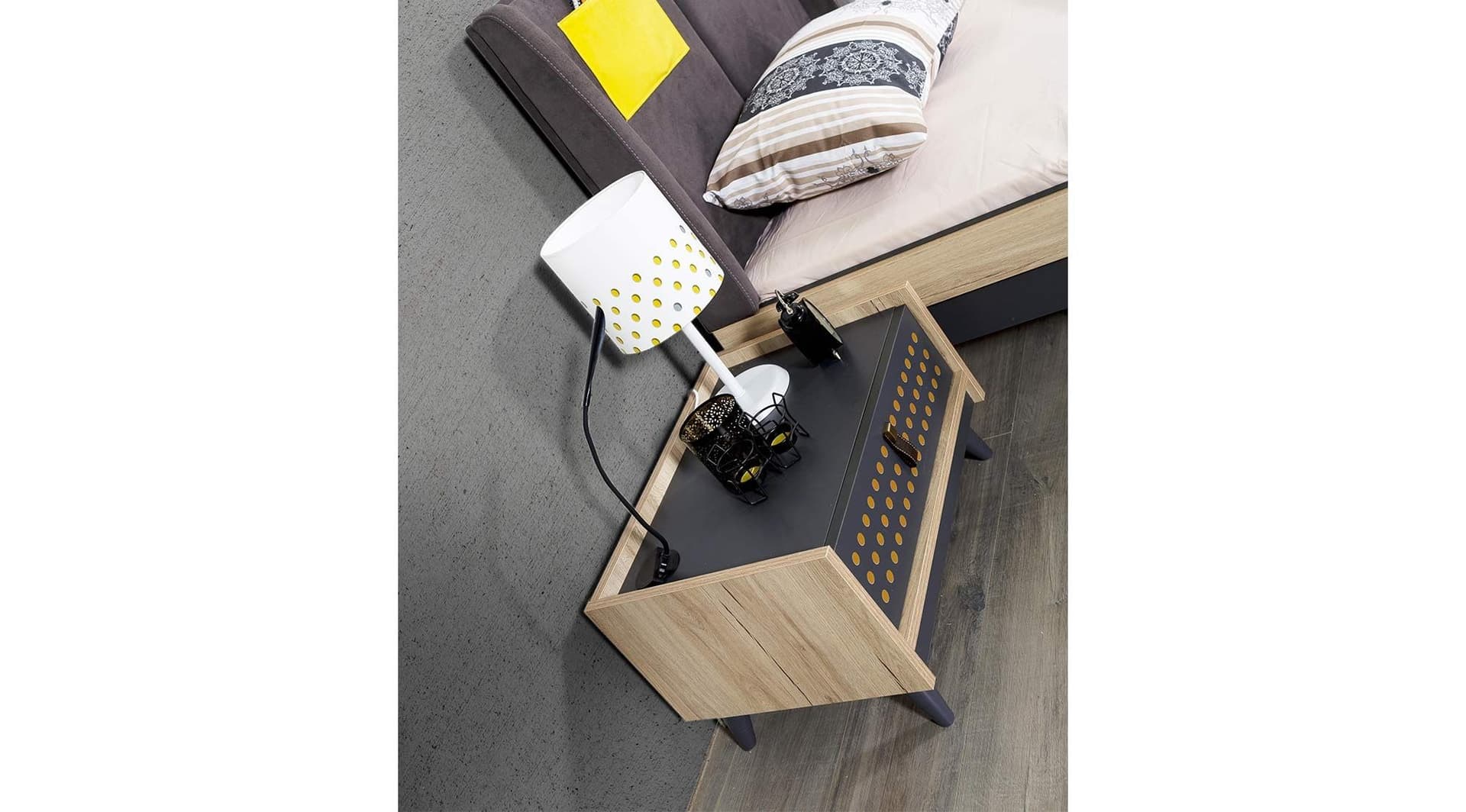 Dark Point Modern Siyah Genç Odası - Image 13