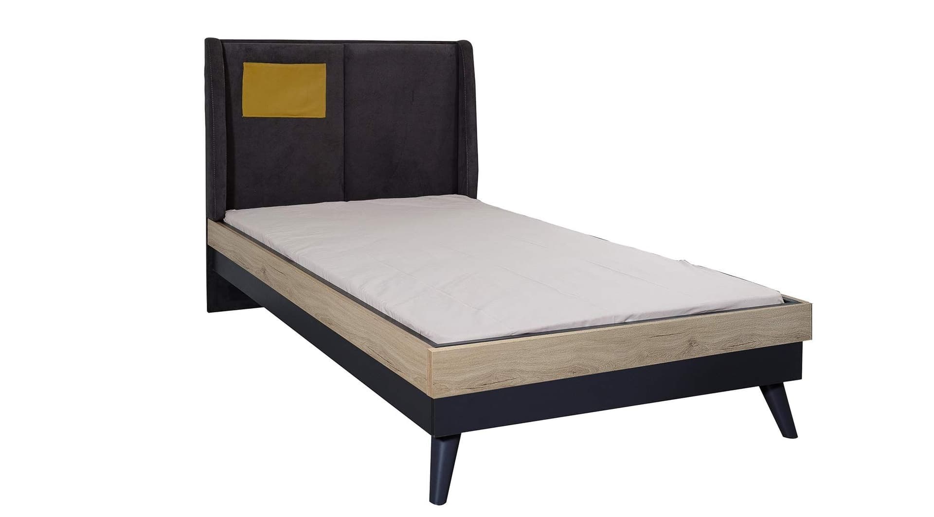 Dark Point Modern Siyah Karyola - Image 2