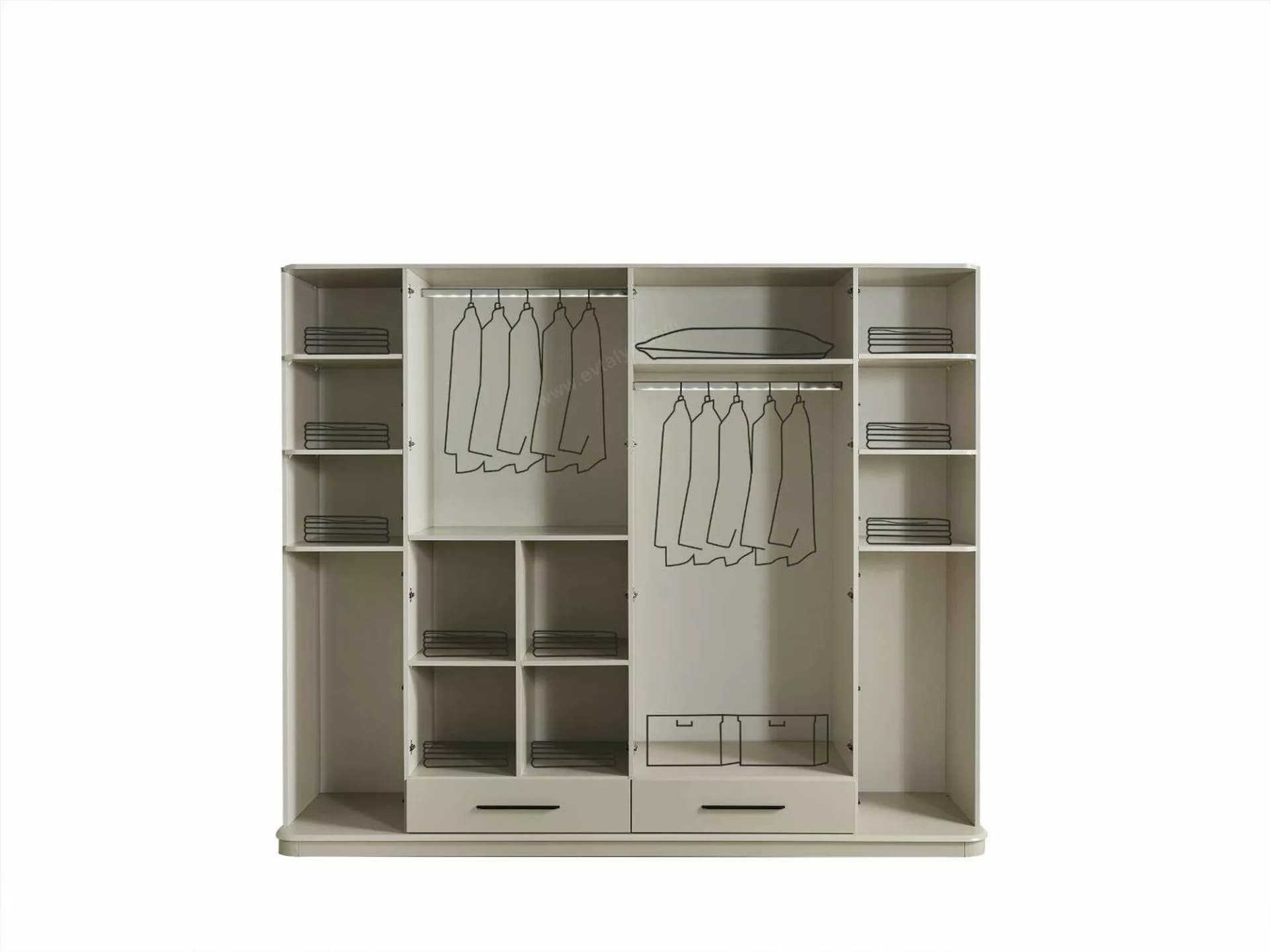 Destan Luxury Ekru Yatak Odası Takımı - Image 5