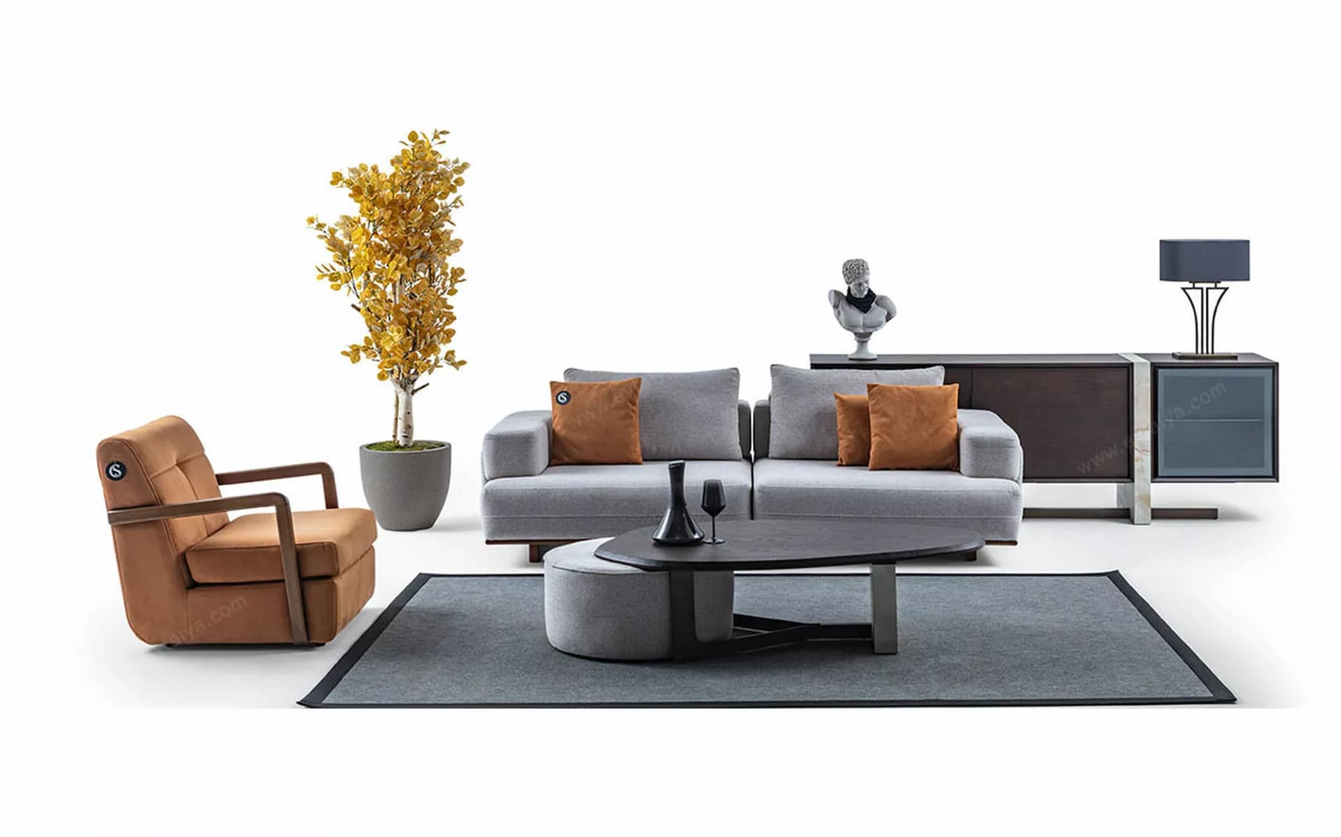 Duetto İskandinav Berjer Koltuk Takımı - Image 2