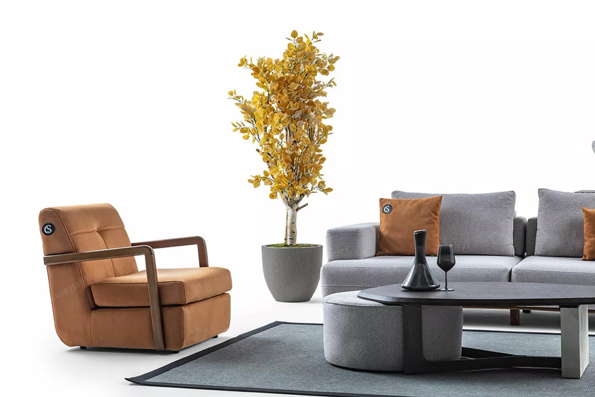 Duetto İskandinav Berjer Koltuk Takımı - Image 4