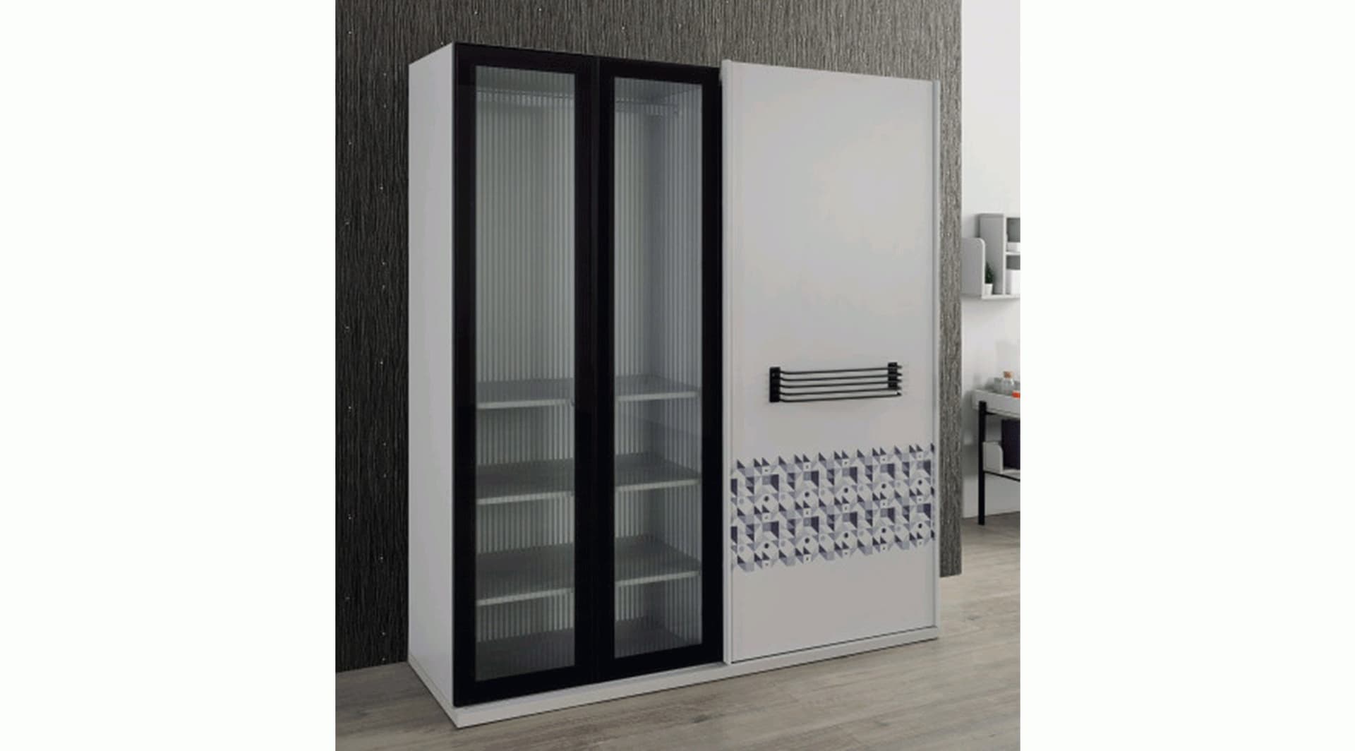 Dynamic Beyaz Siyah Genç Odası - Image 3