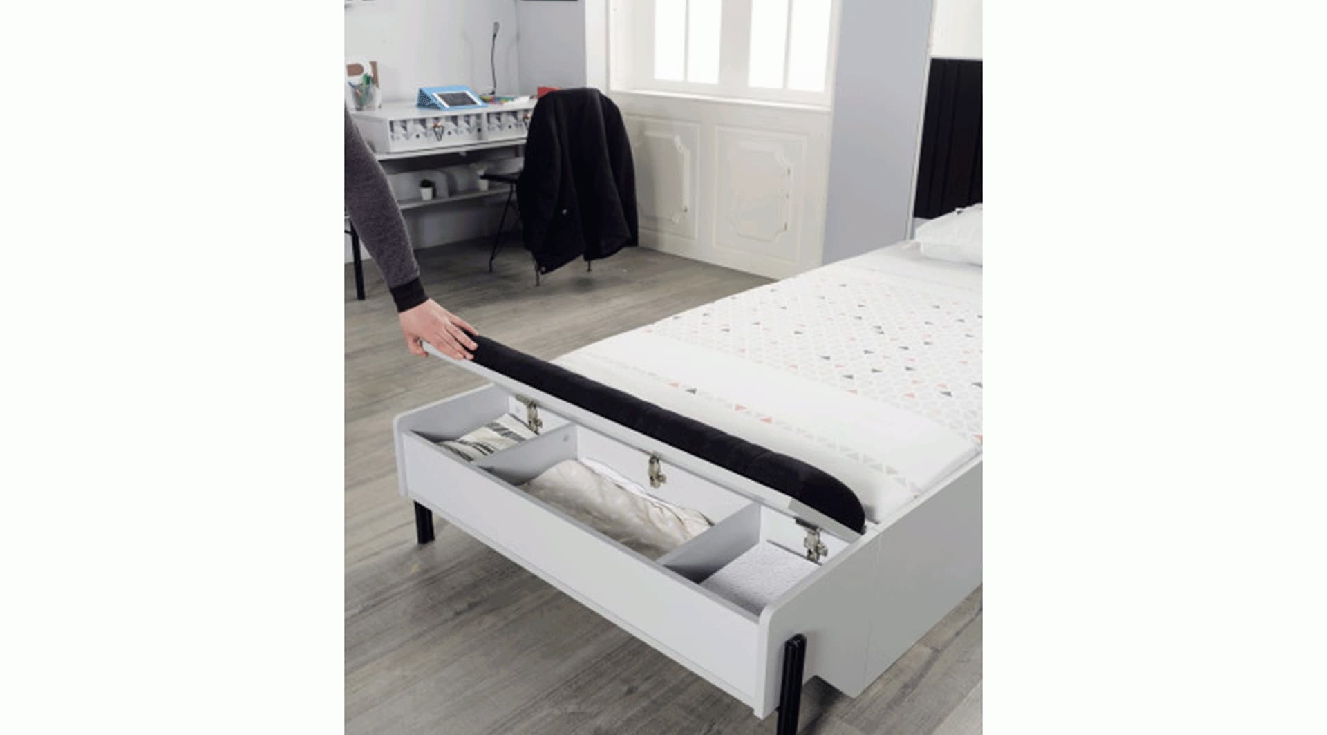 Dynamic Beyaz Siyah Genç Odası - Image 6