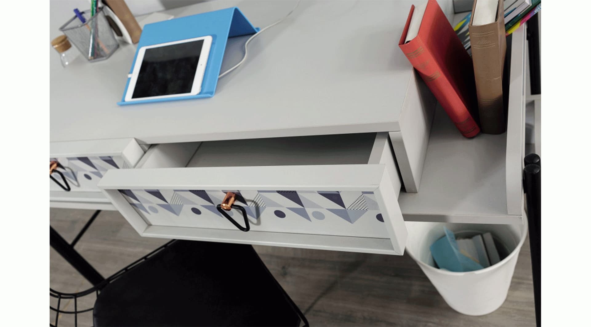 Dynamic Beyaz Siyah Genç Odası - Image 8