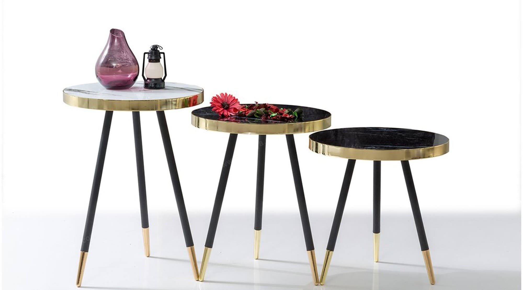 Emma Gold Zigon Sehpa - Image 1