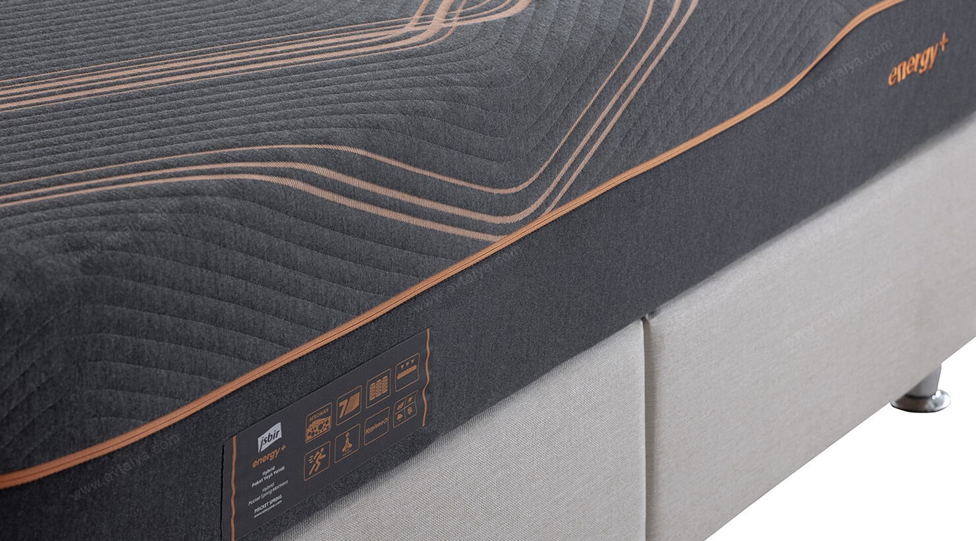 İşbir Yatak Energy Plus Atlantik Baza Yatak Set - Image 3