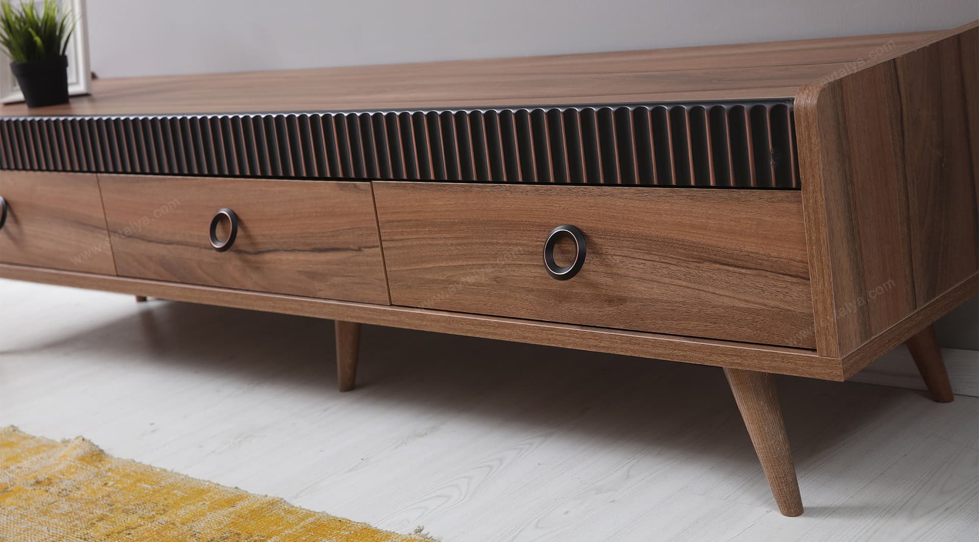 Eva Ceviz Modern TV Sehpası 3