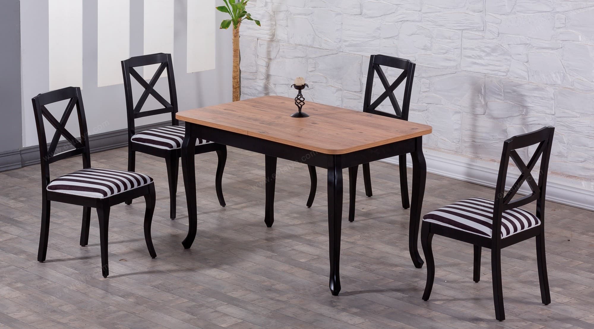 Faran Siyah Modern Masa Takımı - Image 1