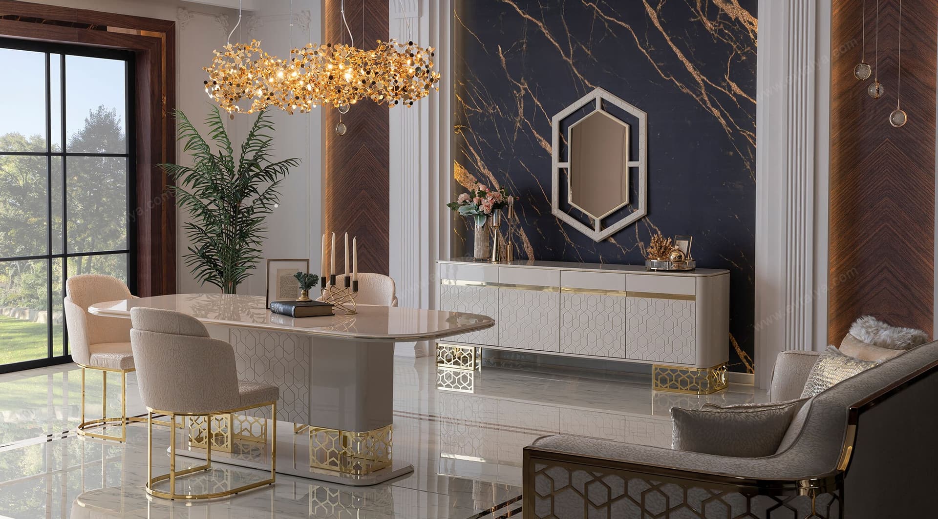 Fendi Yemek Odası Takımı 1