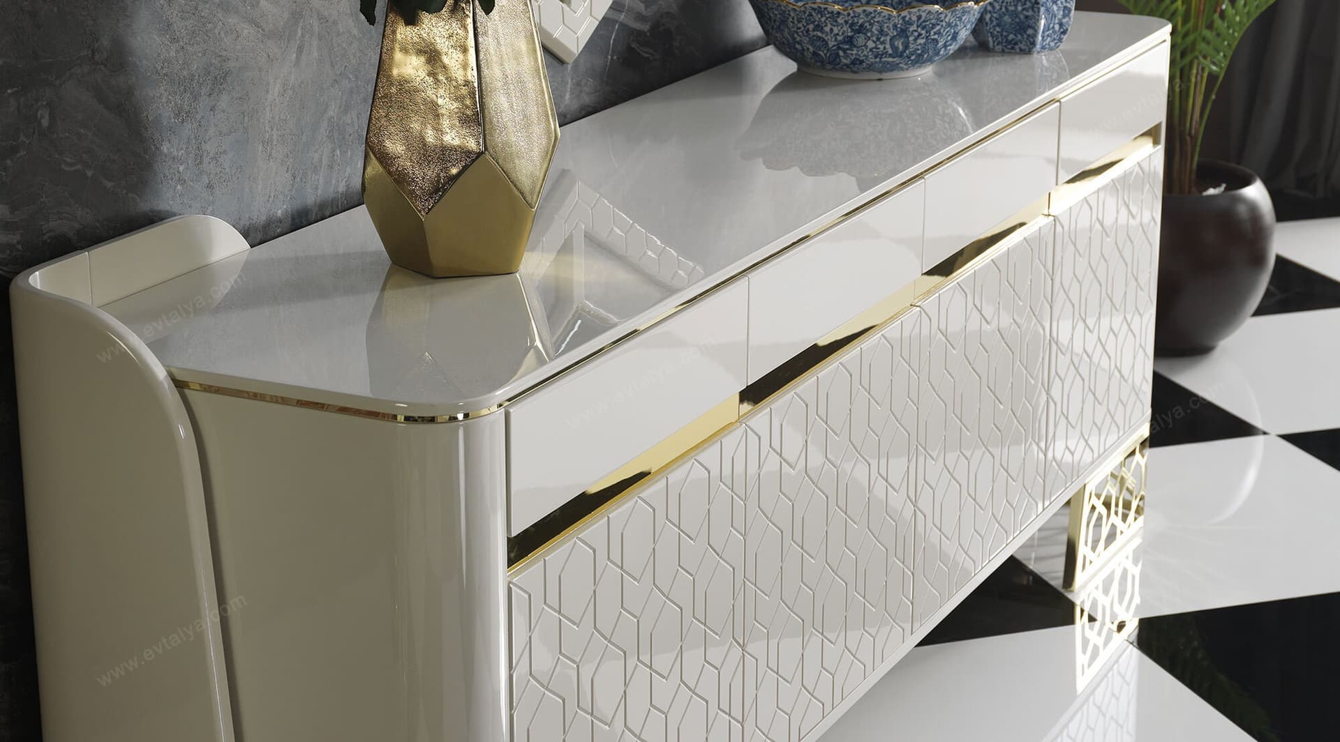 Fendi Yemek Odası Takımı - Image 6