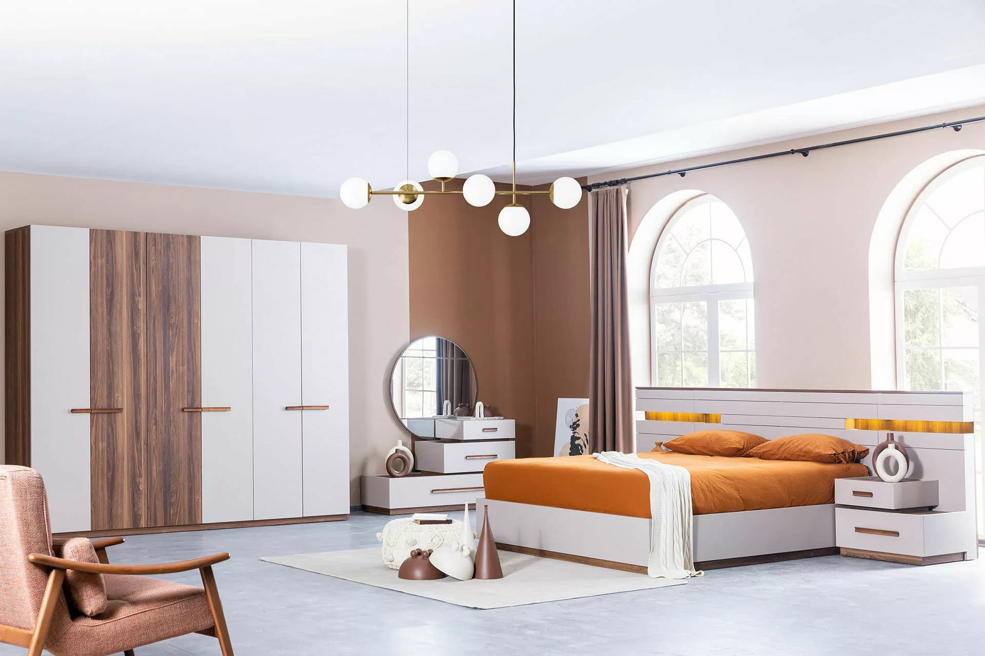 Gabon Modern Ahşap Yatak Odası Takımı 1