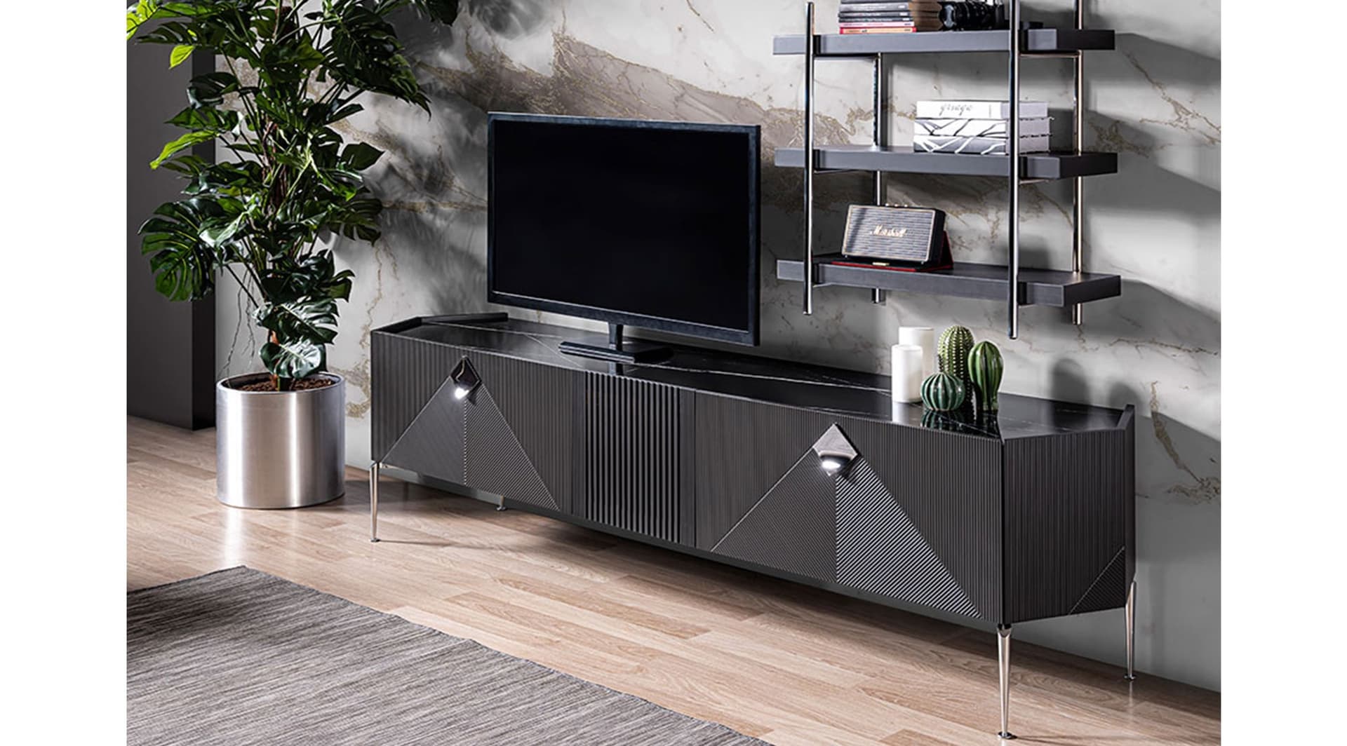 Giza Lake Antrasit Modern Tv Ünitesi 1