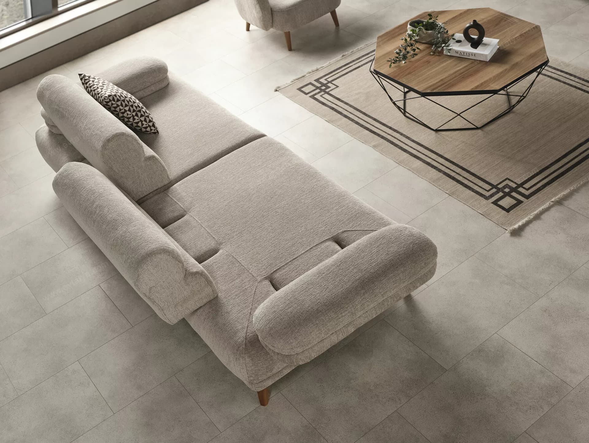 Oslo Bohem Açılır Kol Koltuk Takımı - Image 6