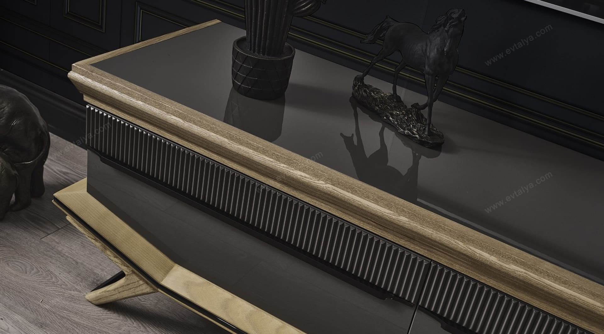 Grand Ahşap Antrasit Tv Ünitesi 2