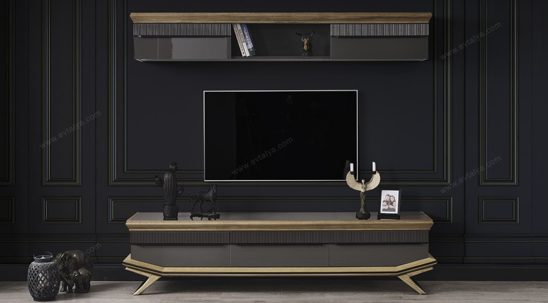 Grand Ahşap Antrasit Tv Ünitesi 3