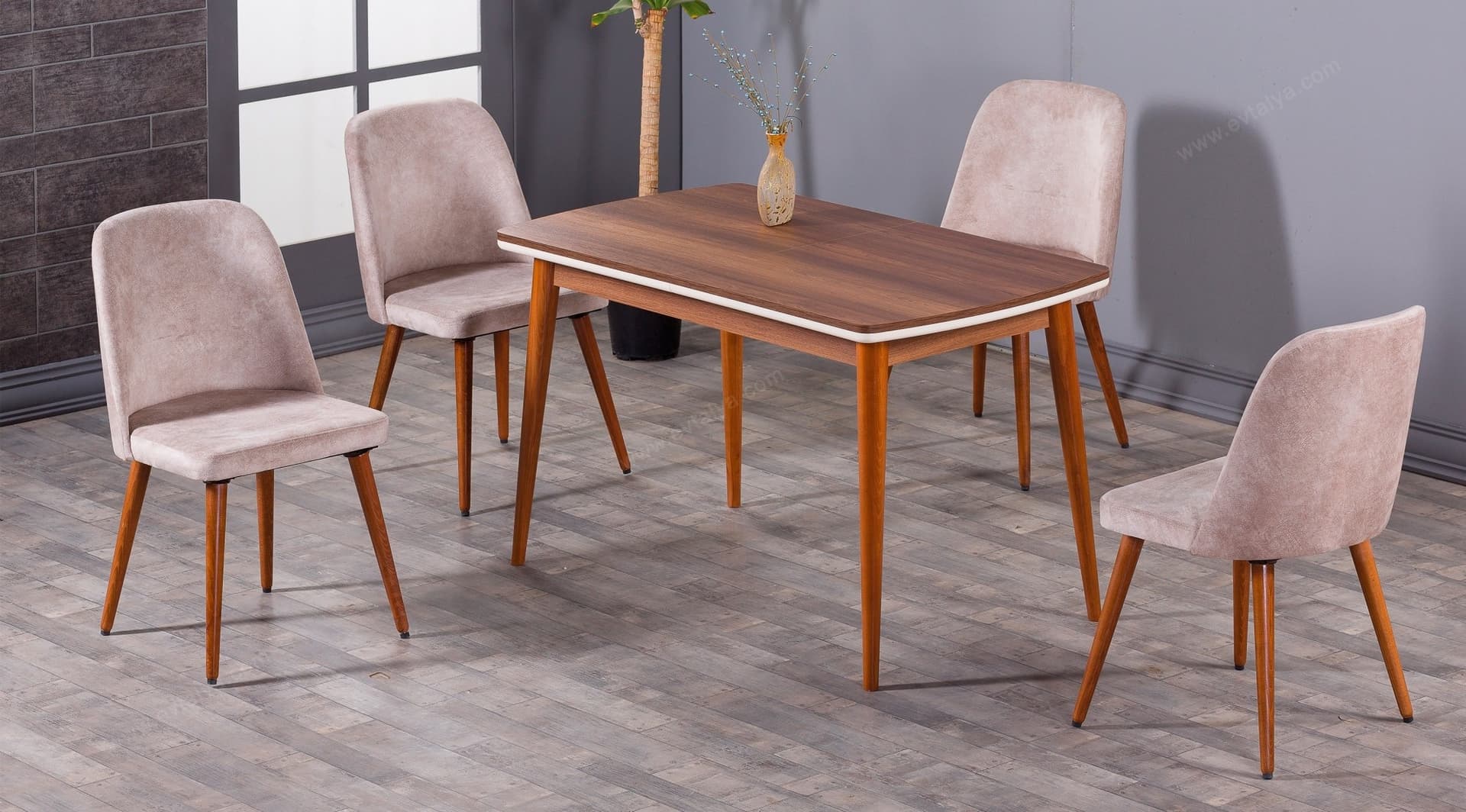 İmaj Bej Modern Masa Takımı