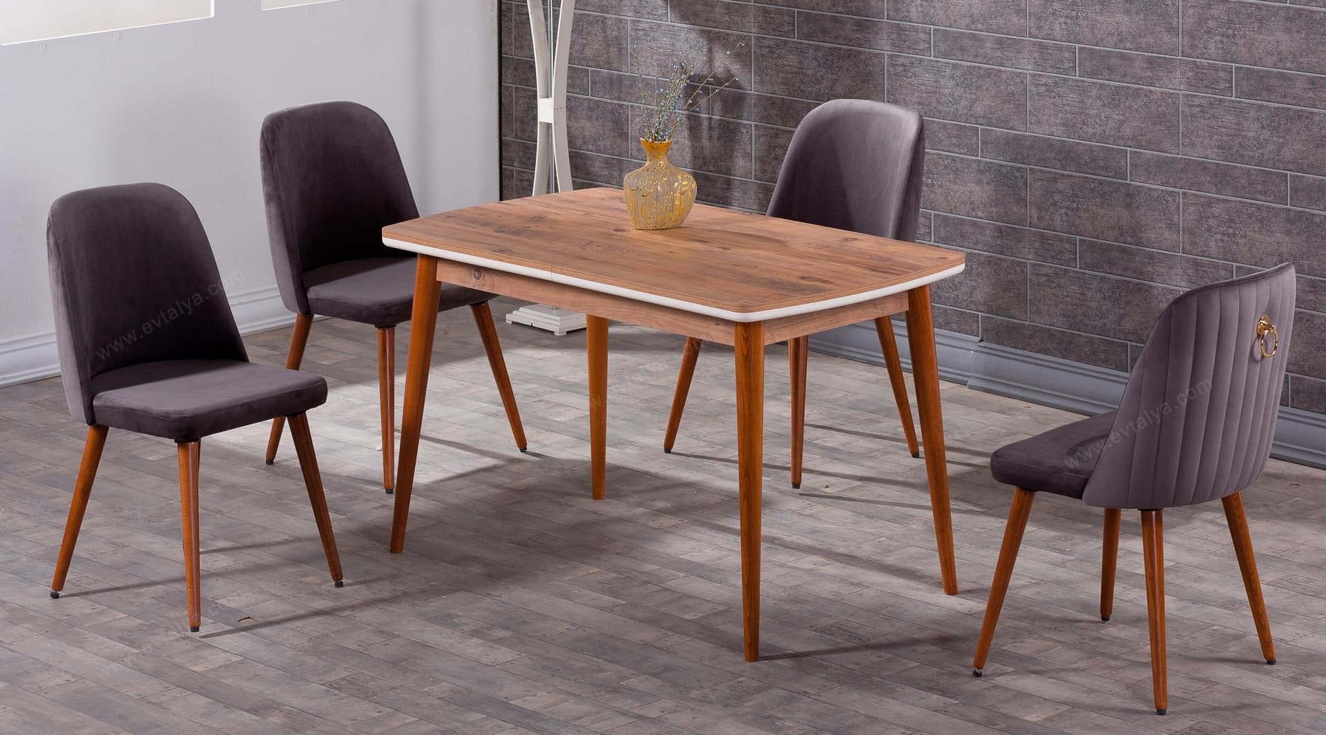 İmaj Gri Modern Masa Takımı