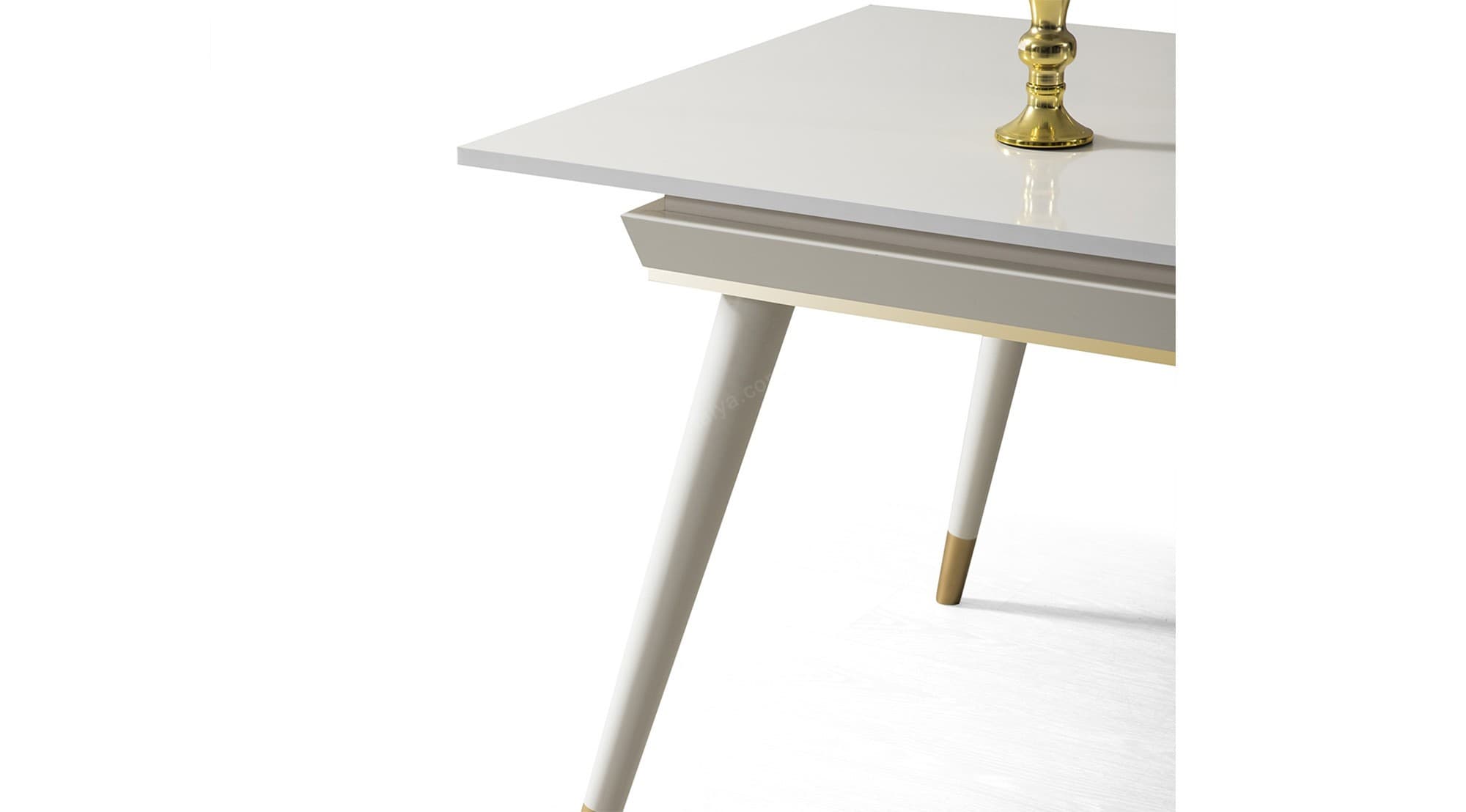 İnci Beyaz Gold Masa - Image 4