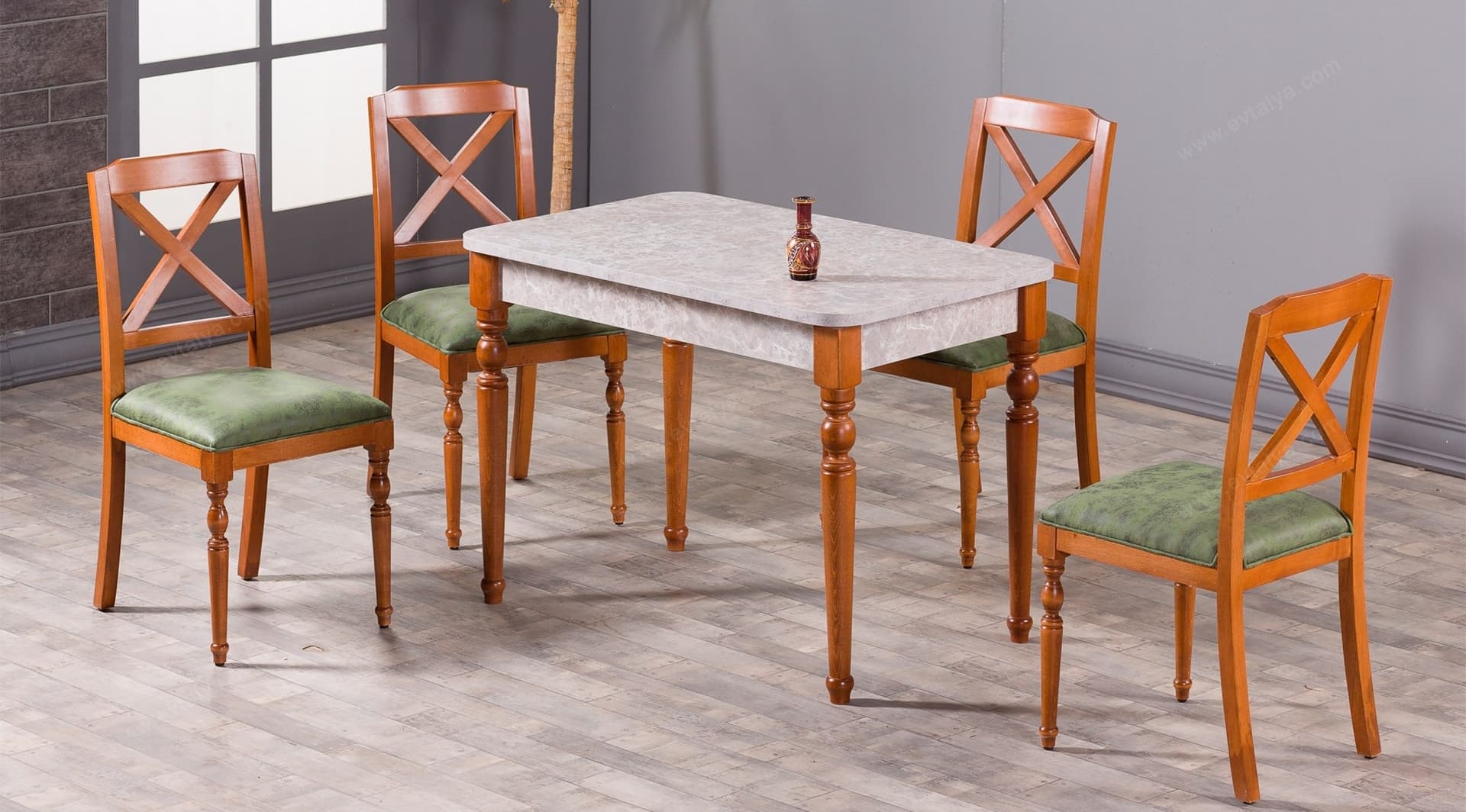 İnci Ceviz Modern Masa Takımı