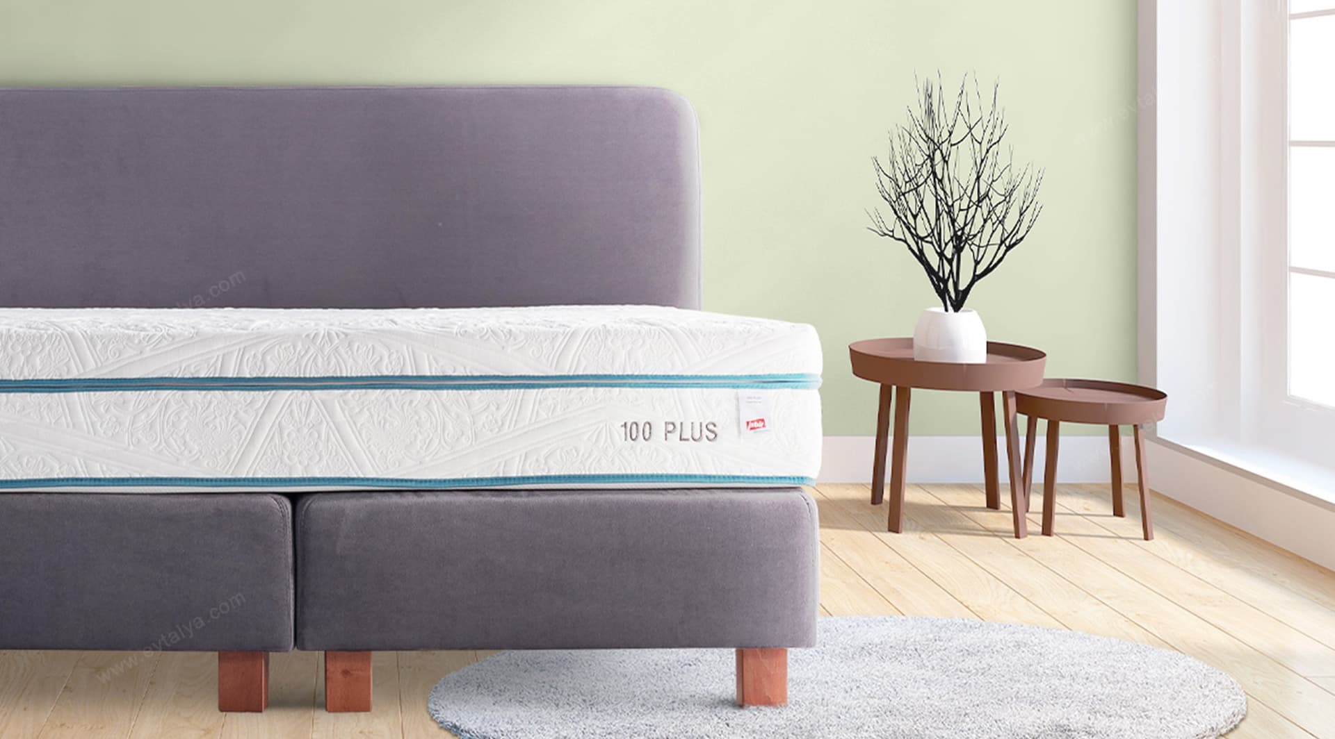 İşbir Yatak 100 Plus Yüksek Yoğunluklu Viscostar Akıllı Yatak 5