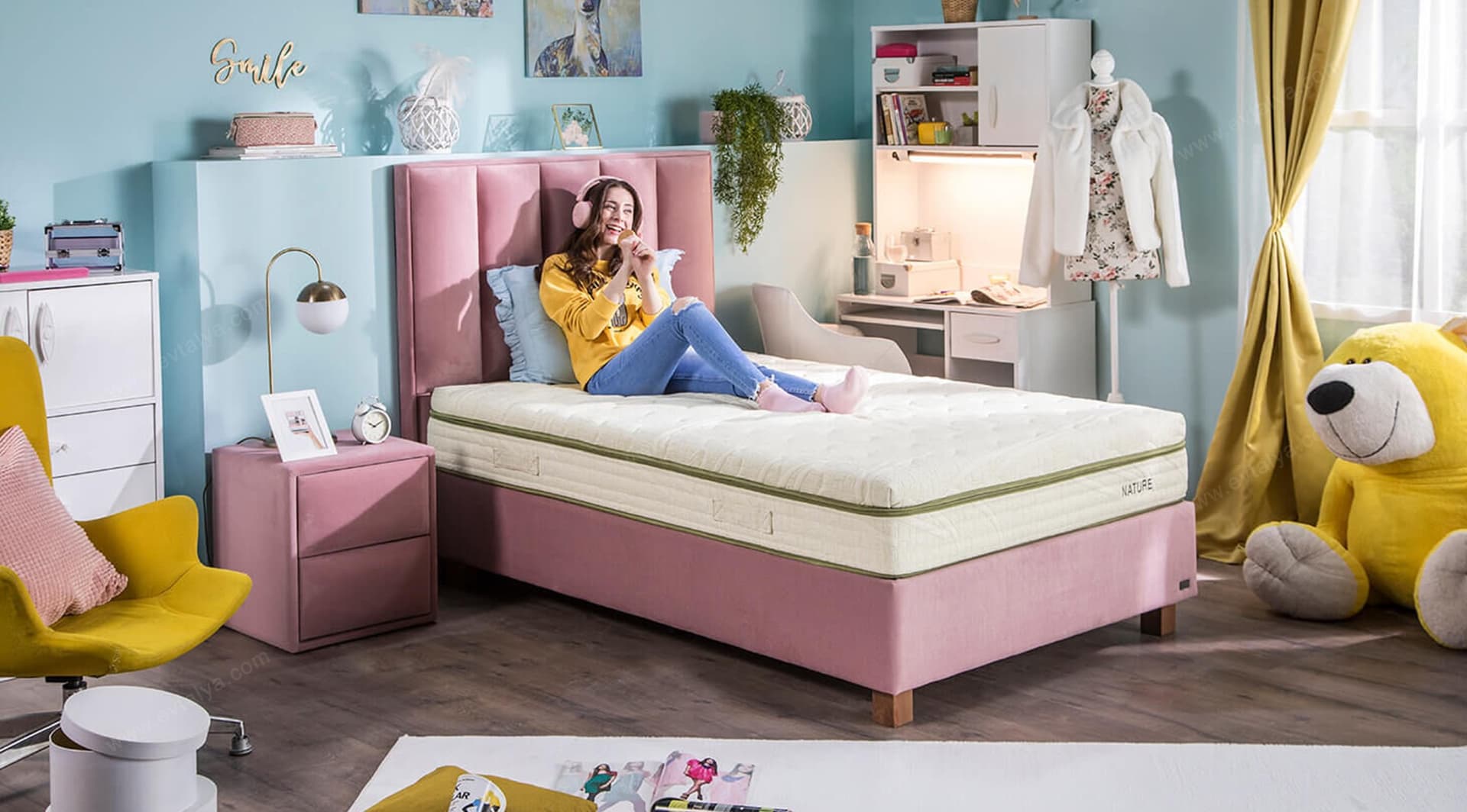 İşbir Yatak Nature Soya Özlü Viscostar Akıllı Yatak - Image 9
