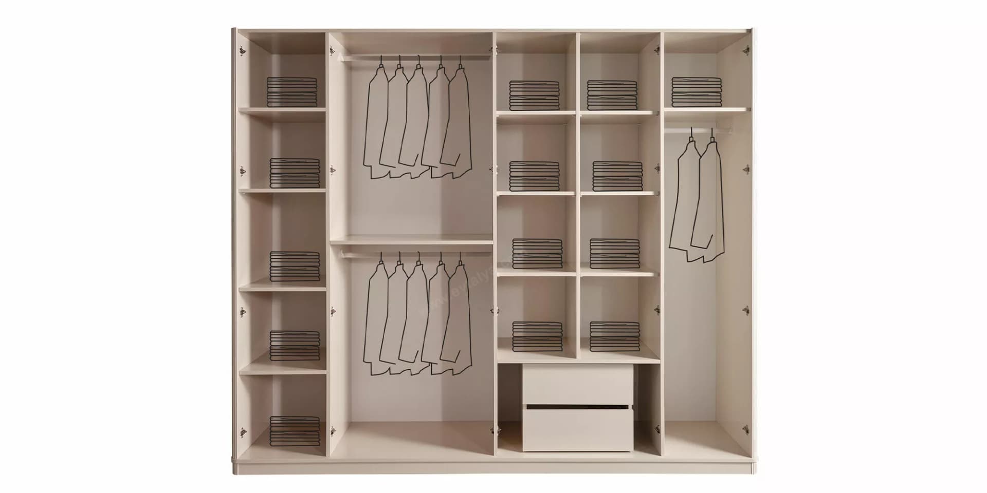 Karya Luxury Ekru Yatak Odası Takımı - Image 6