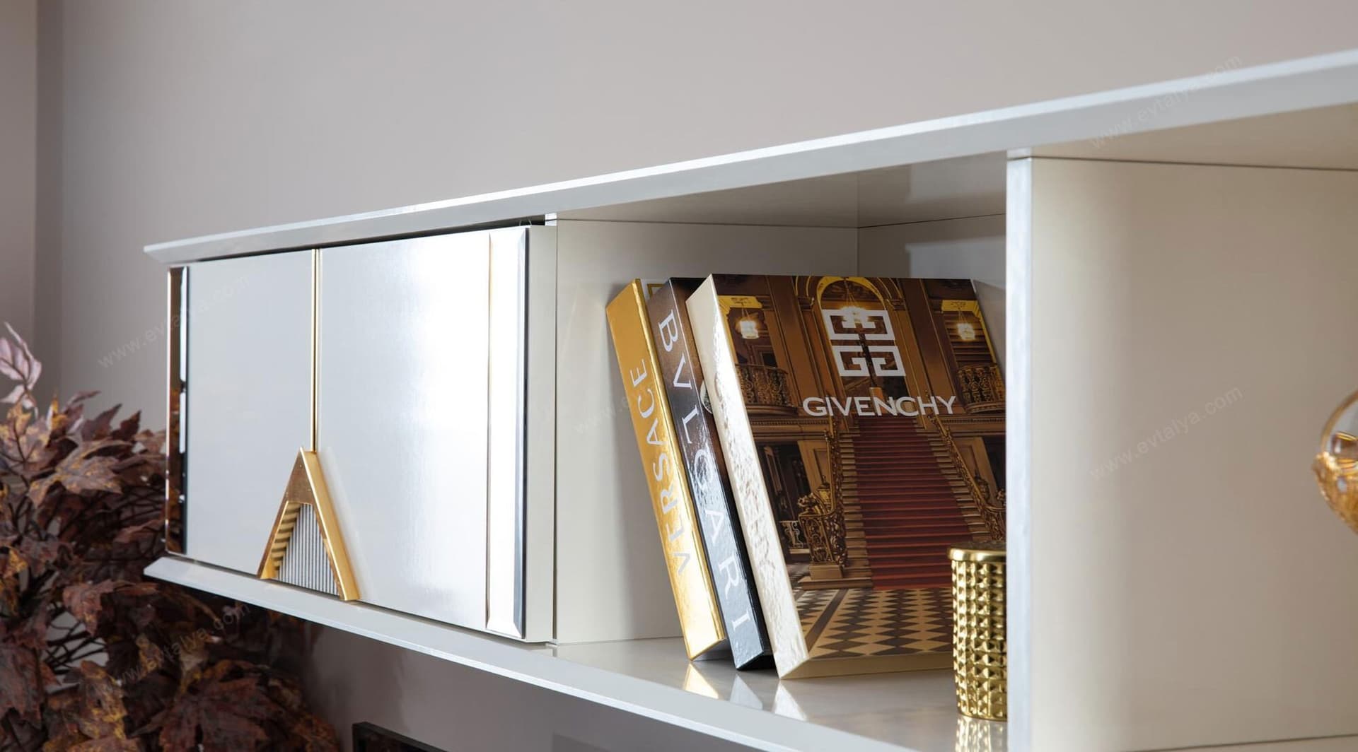 Kontes Gold Beyaz Tv Ünitesi 3