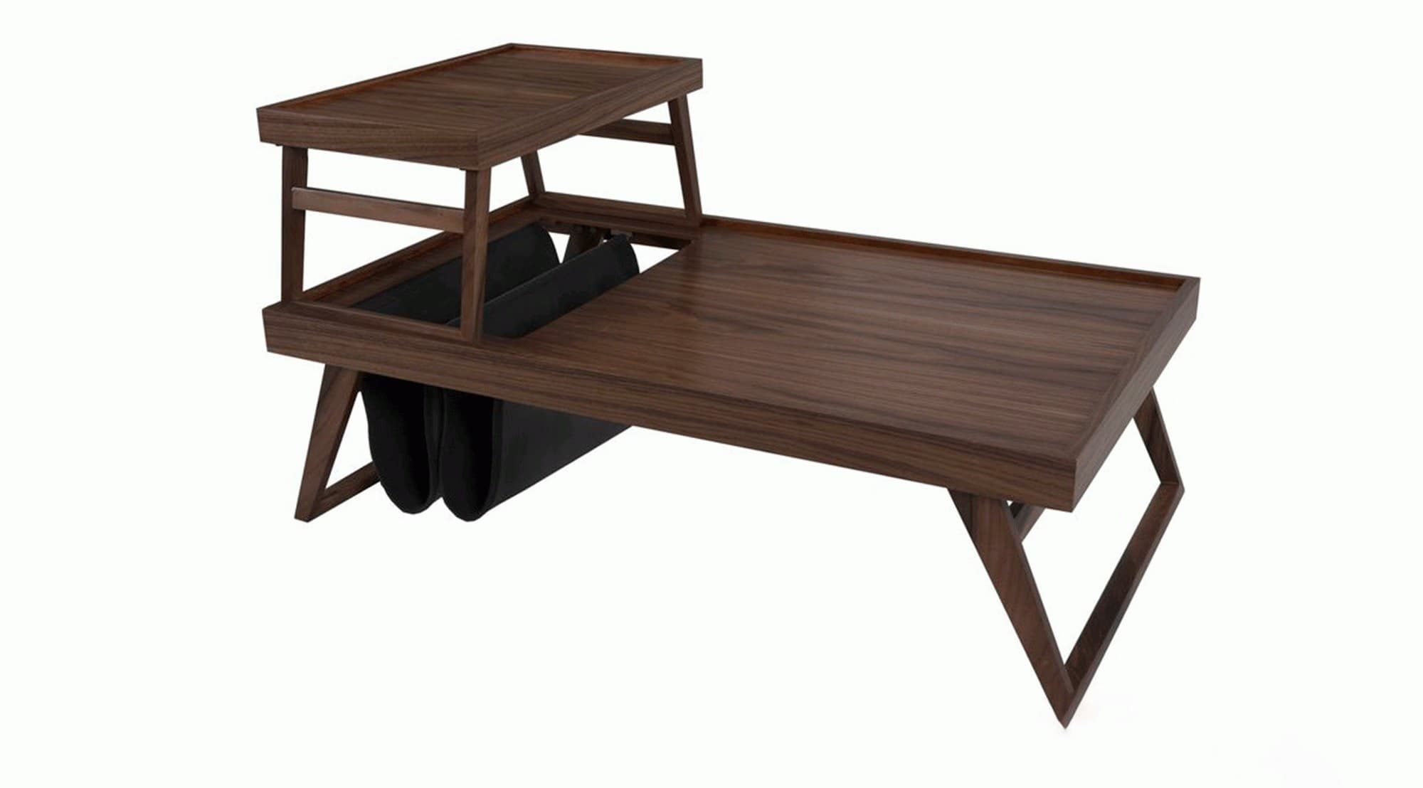 Lateks Raflı Ahşap Orta Sehpa 1