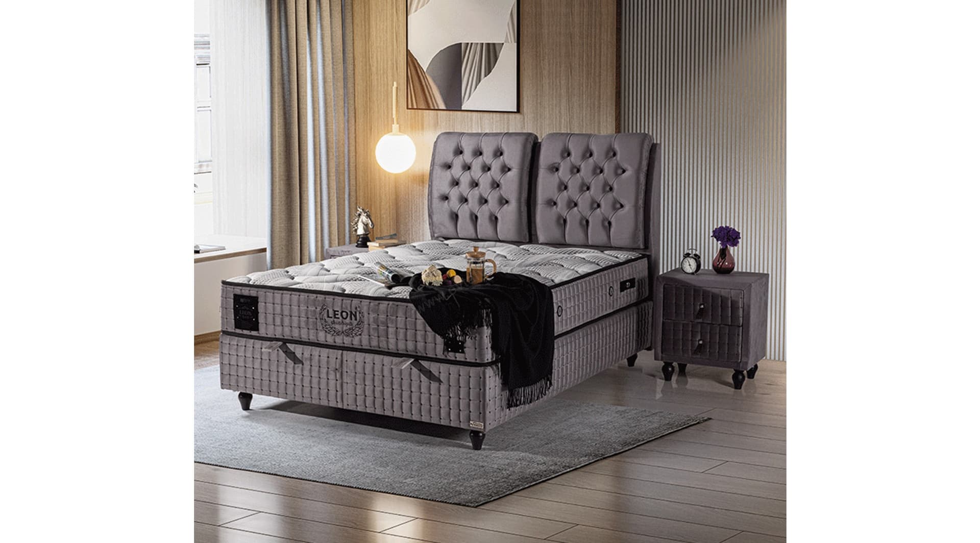 Leon 160x200 Baza Yatak Set - Image 1