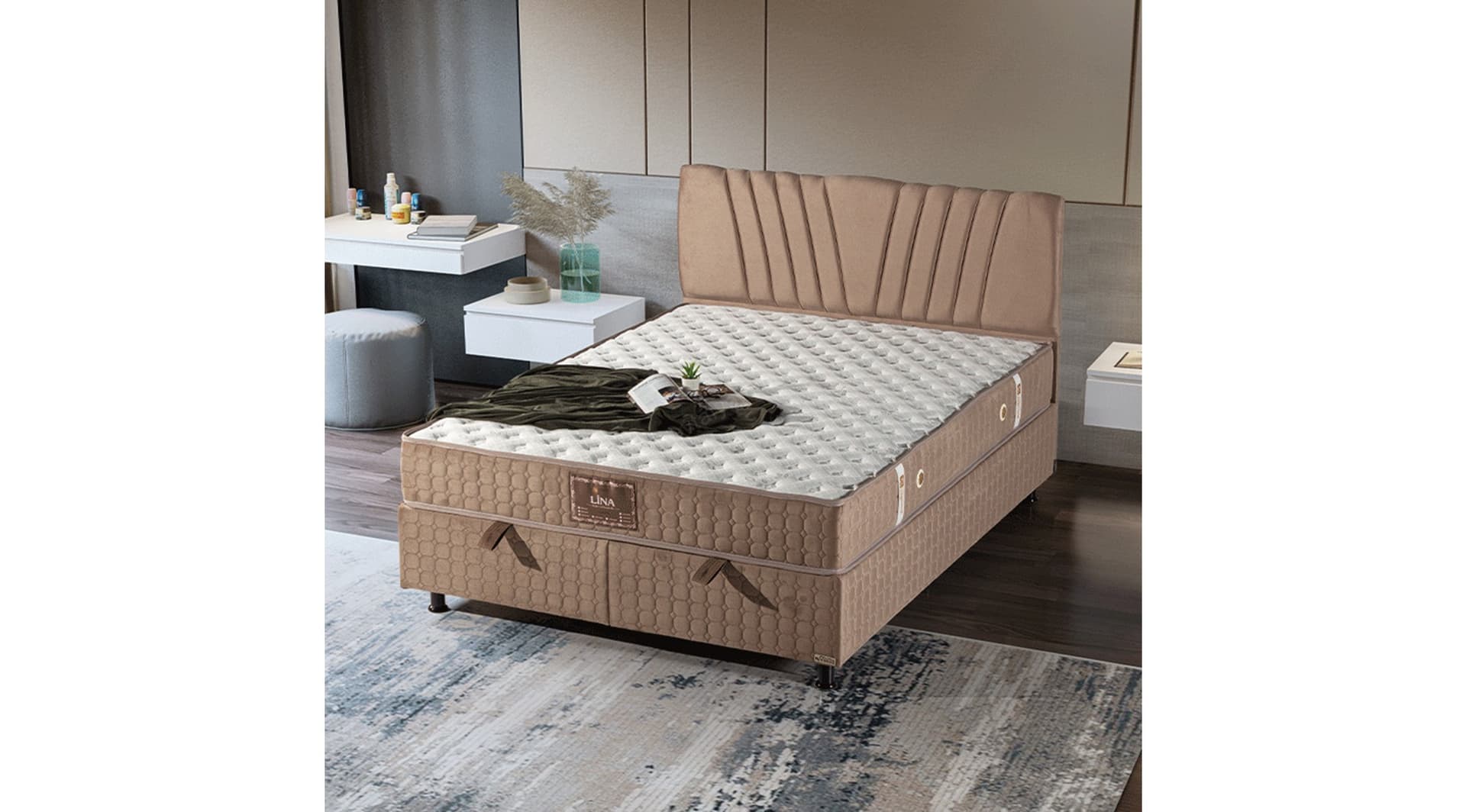 Lina 160x200 Baza Yatak Set - Image 1