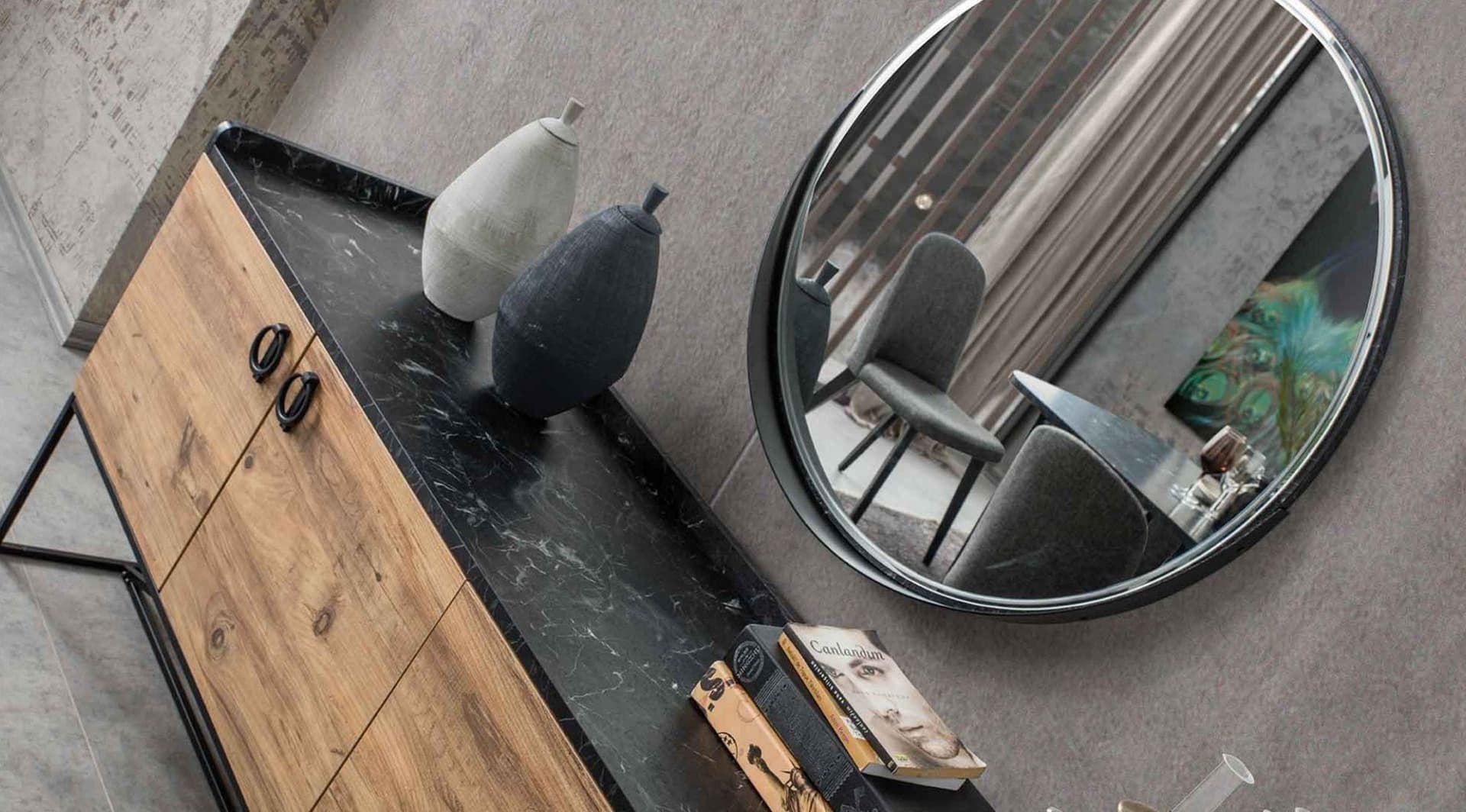 Loft Trend Ceviz Yemek Odası Takımı - Image 3