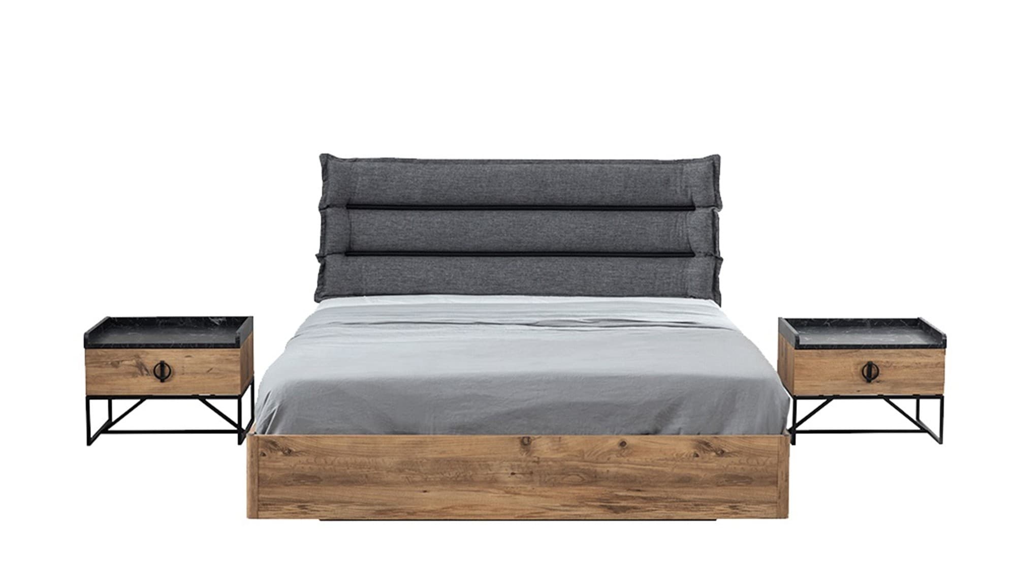 Loft Trend Ceviz Yatak Odası Takımı - Image 9