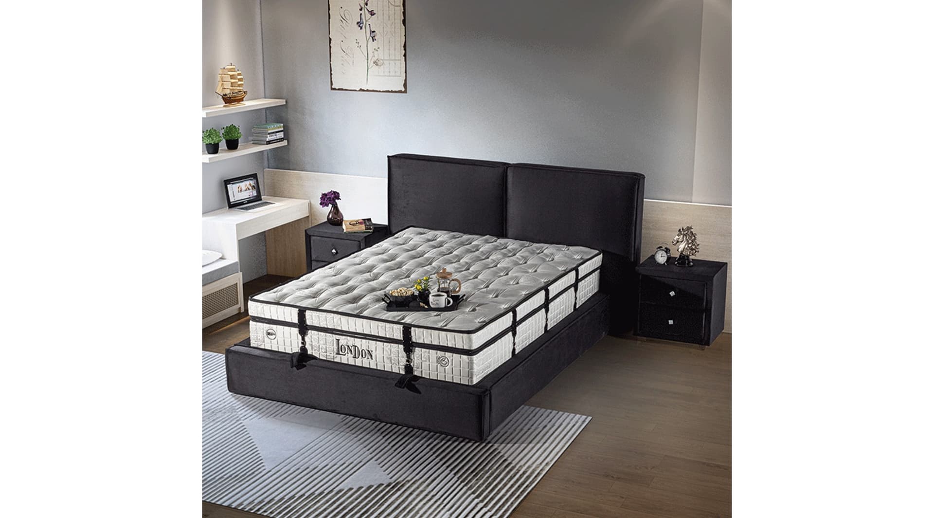 London 160x200 Baza Yatak Set 2