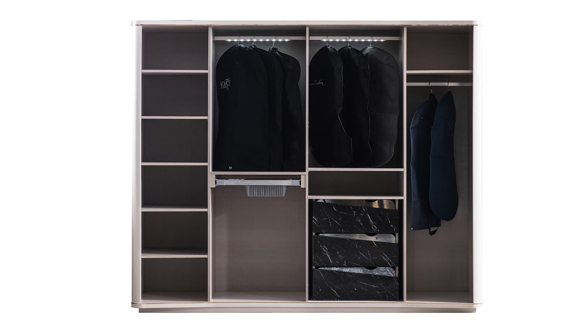 Luxury Avangard Beyaz Yatak Odası Takımı - Image 7