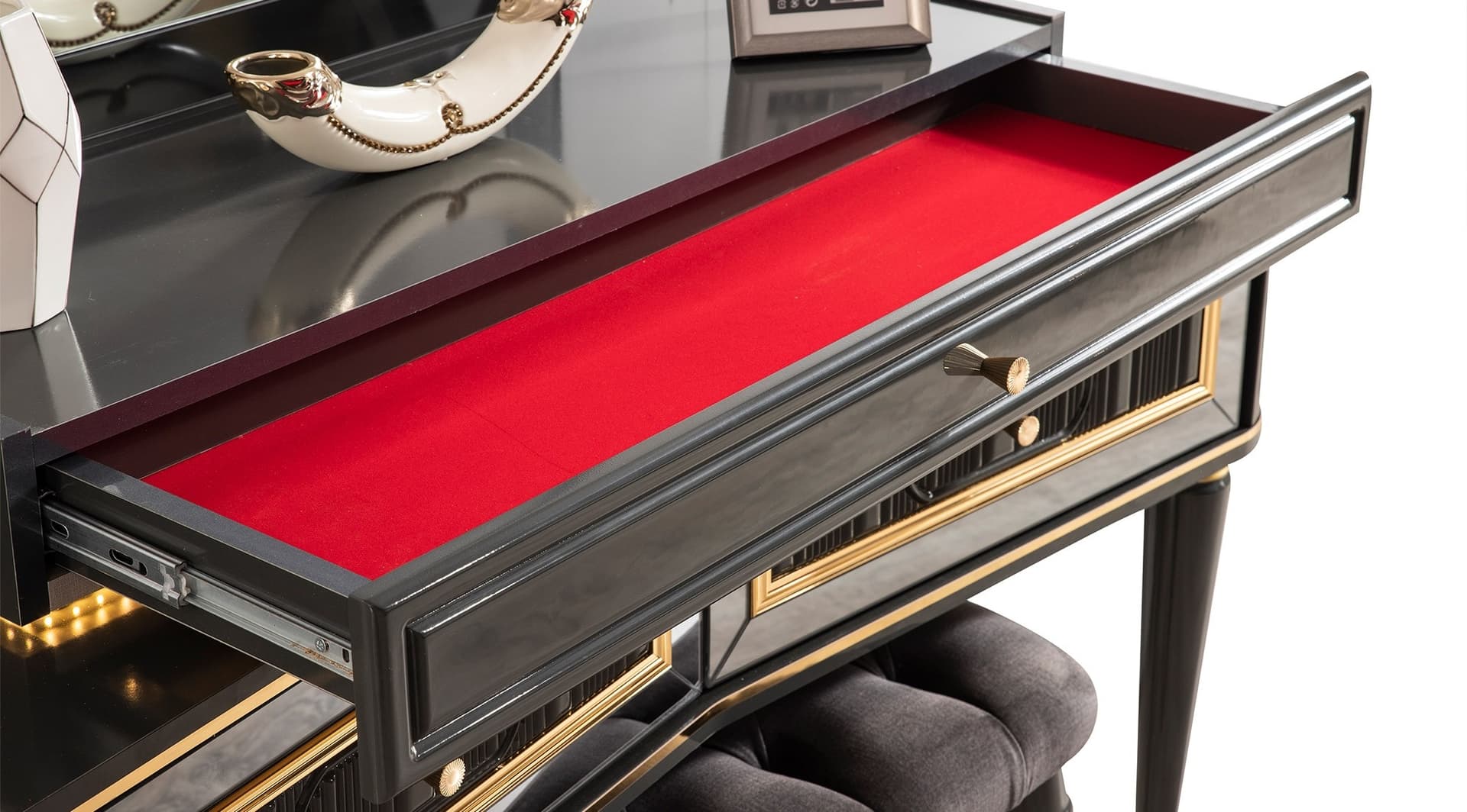 Luxury Avangard Black Yatak Odası Takımı - Image 8