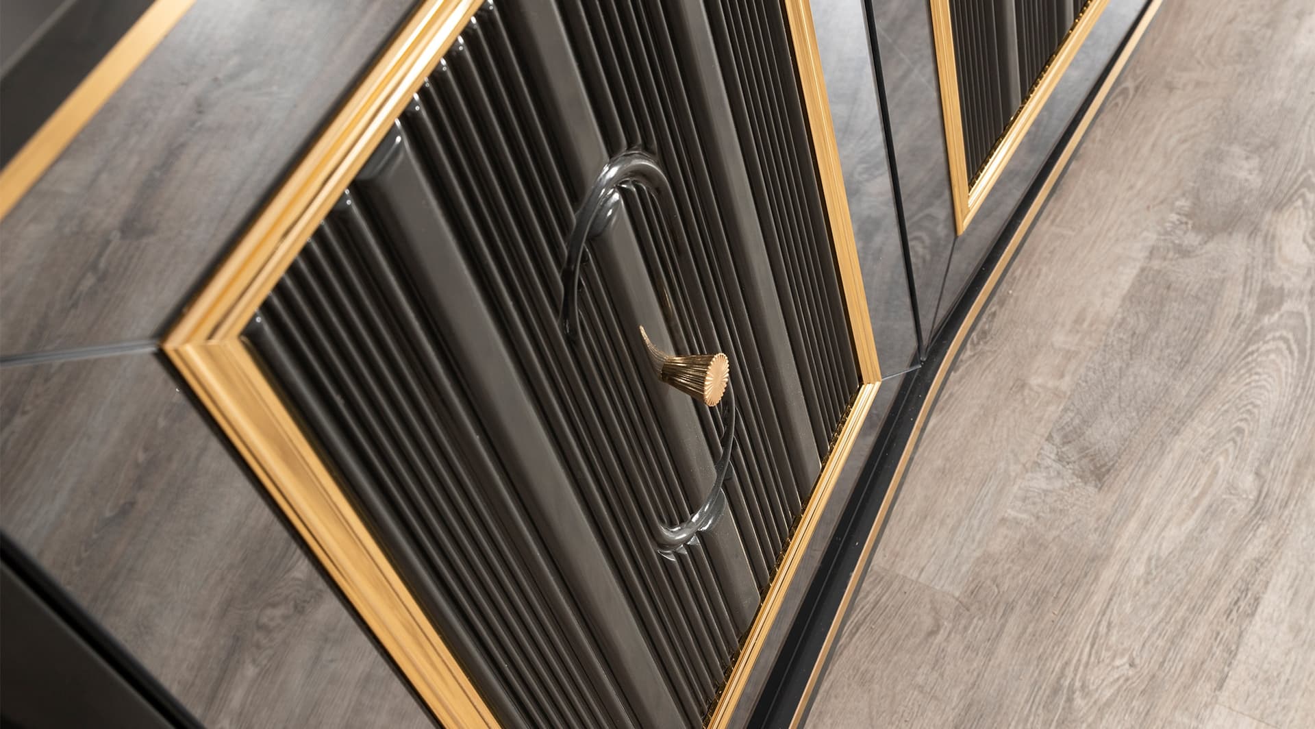 Luxury Avangard Black Aynalı Konsol - Image 3