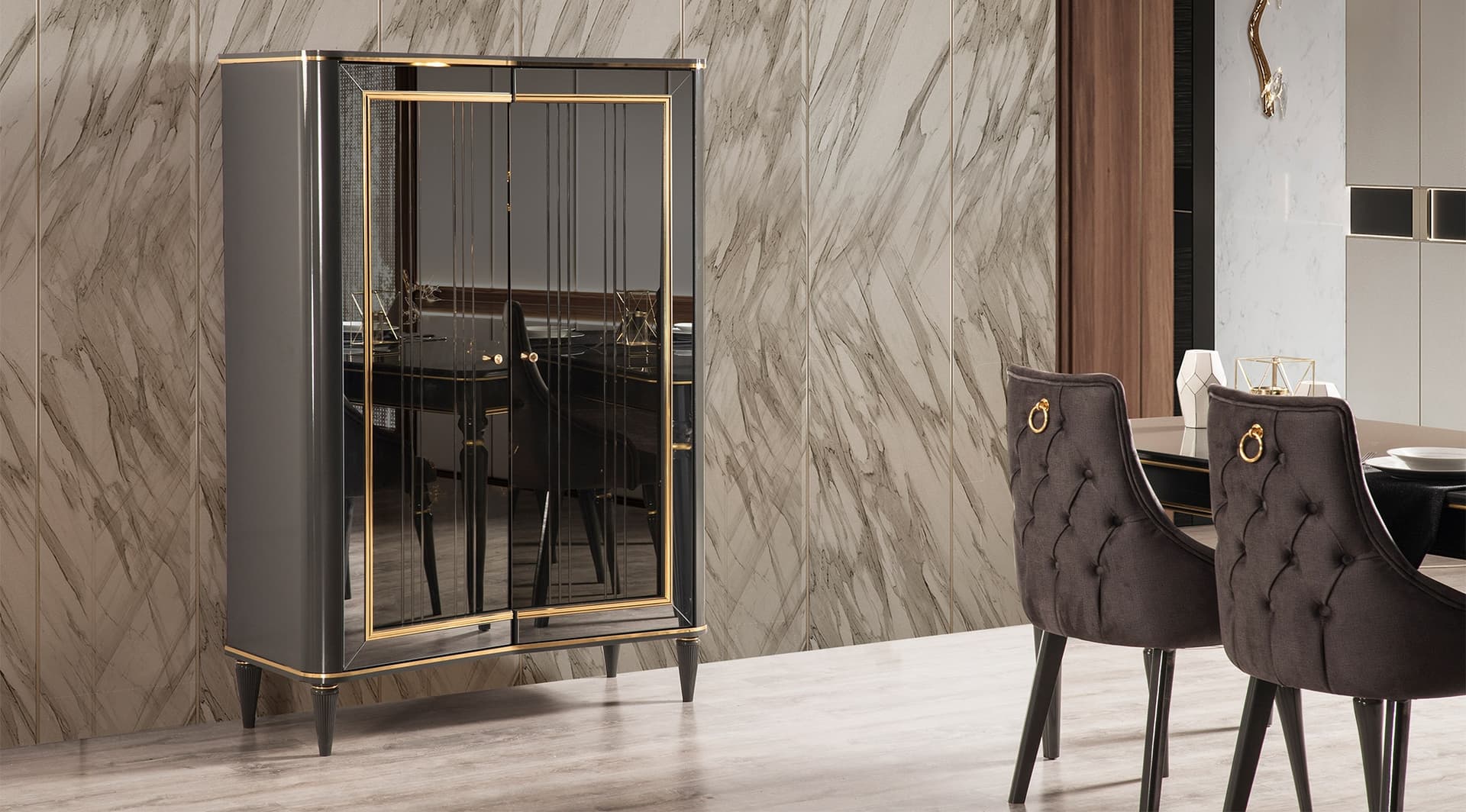 Luxury Avangard Black Yemek Odası Takımı - Image 14
