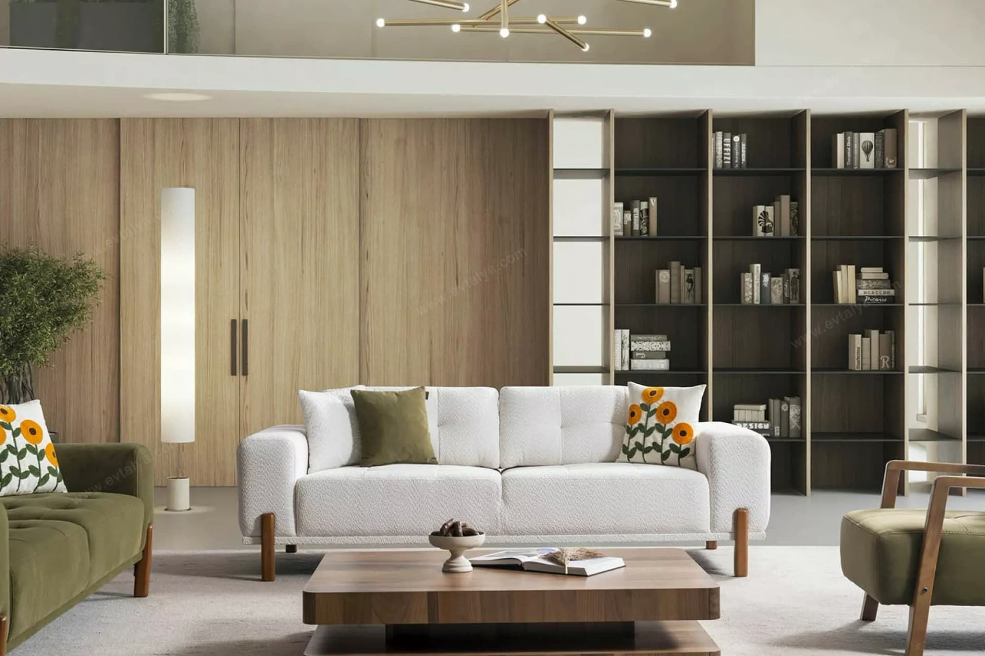 Maldiv Modern Üçlü Koltuk - Image 1