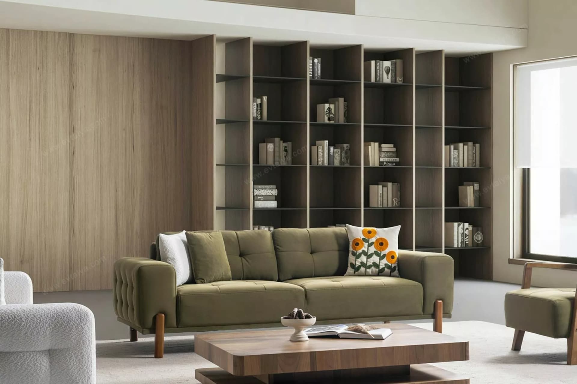 Maldiv Modern Üçlü Koltuk - Image 2