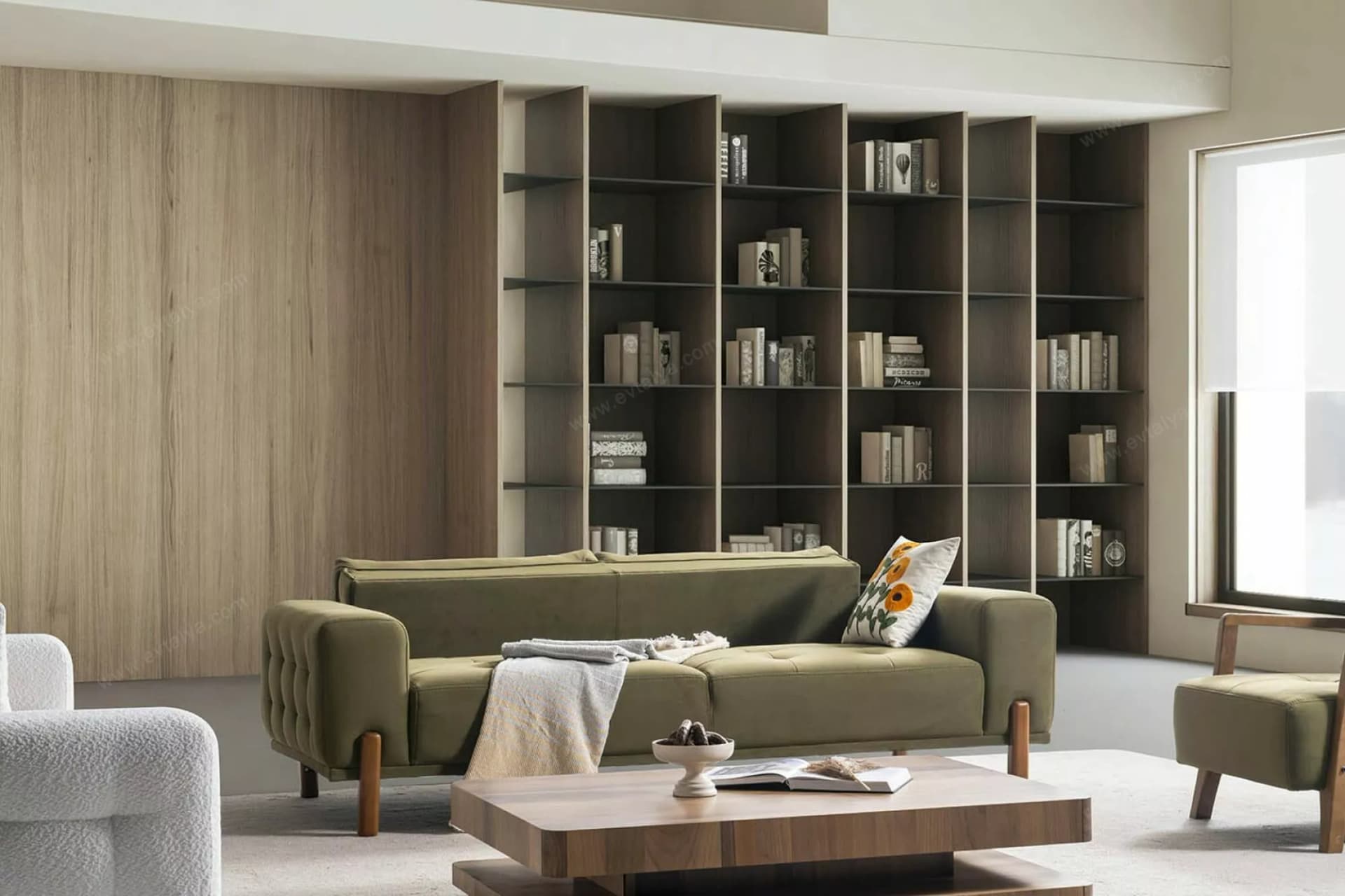 Maldiv Modern Üçlü Koltuk - Image 3